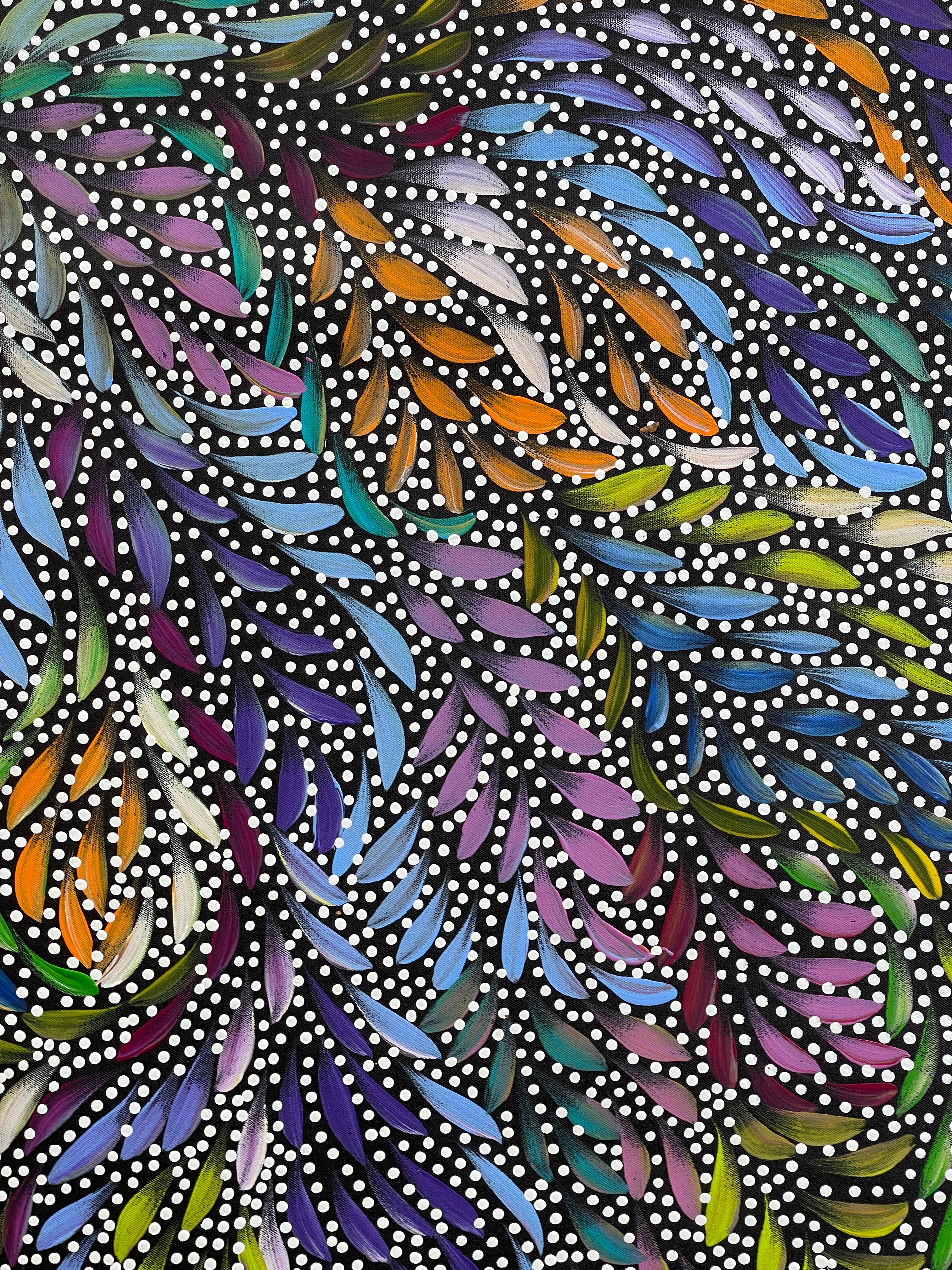 Caroline Numina - Seeded Bush Medicine Leaves - 88x94cm .88-10