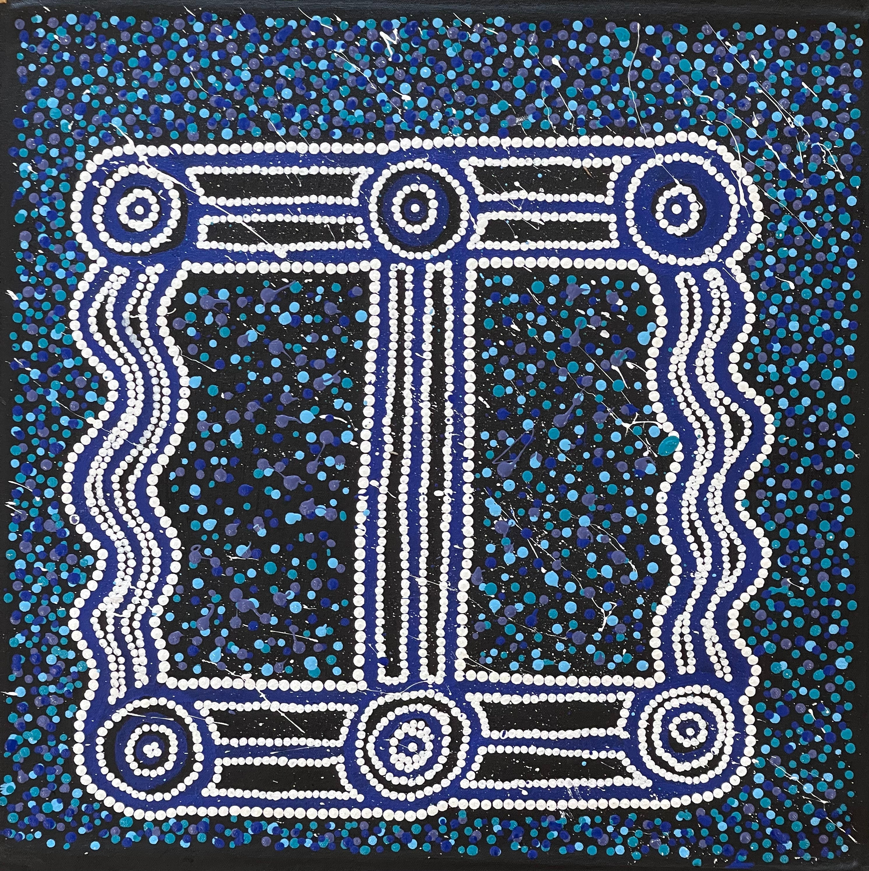 Julie-Anne Nampijinpa Rice - Ngapa Jukurrpa (Water Dreaming)