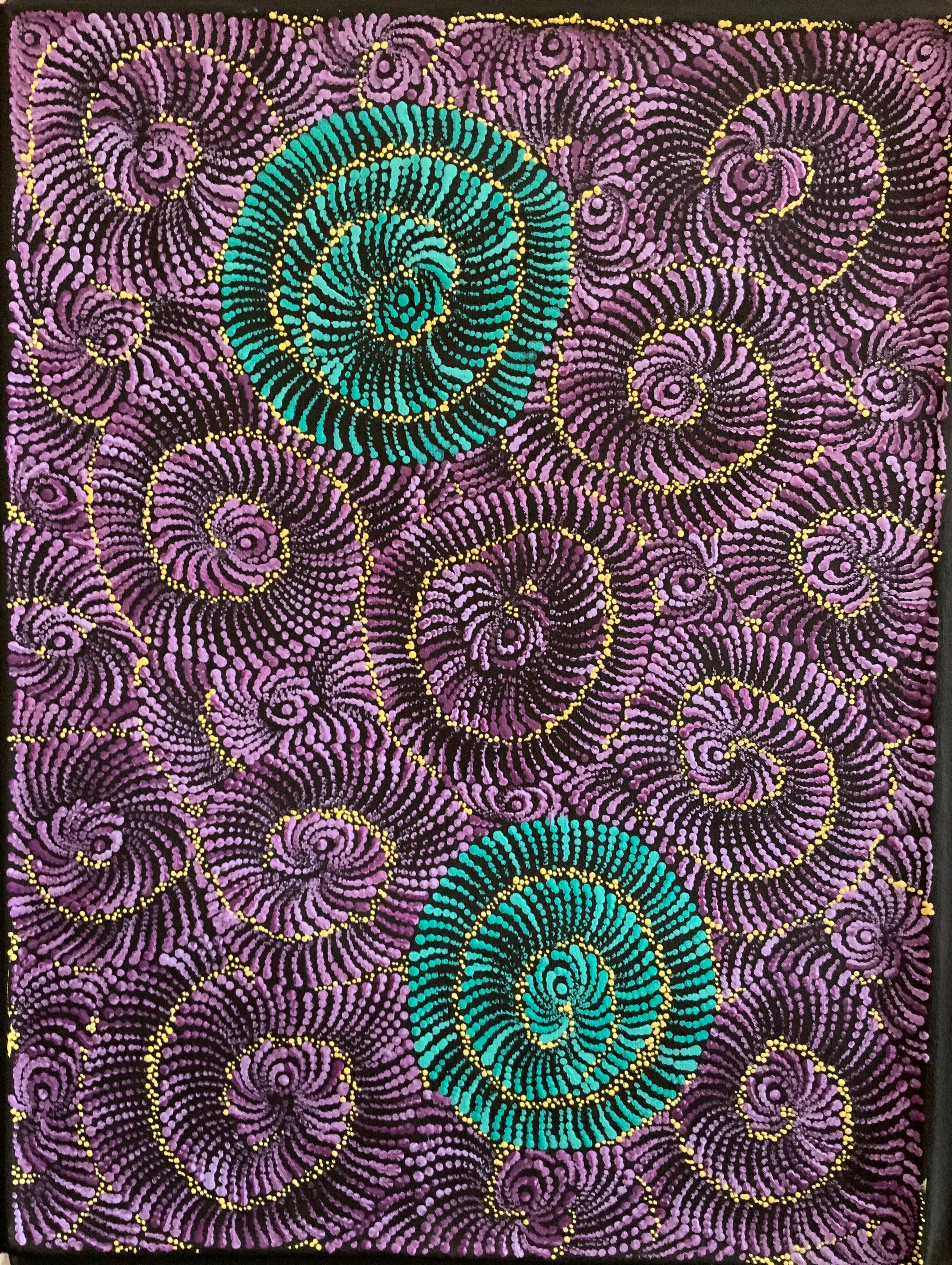 Maria Nampijinpa Brown - Pamapardu Jukurrpa (Flying Ant Dreaming)