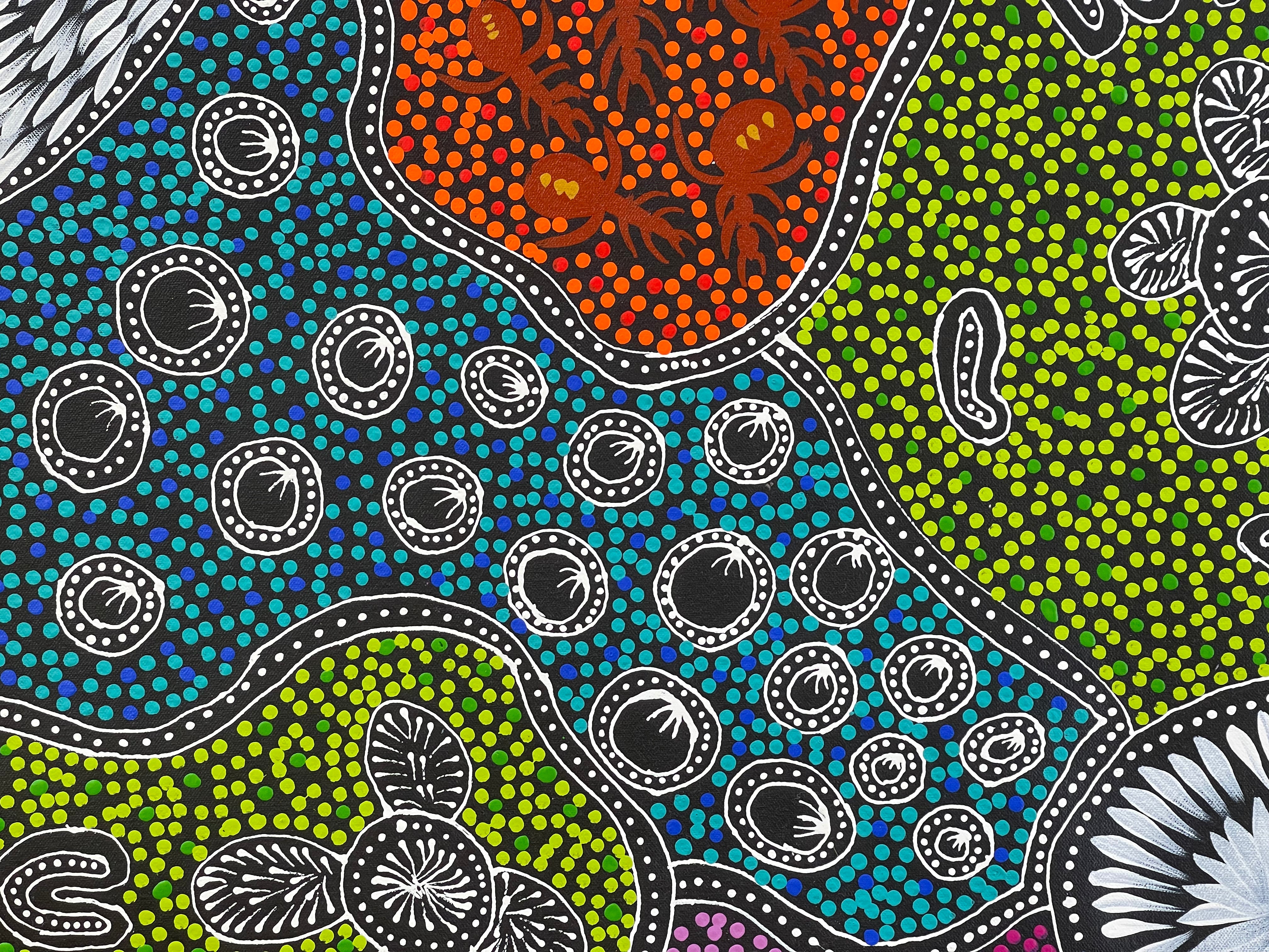 Sharon Turner - Women Hunting for Goanna - 82x95cm .85