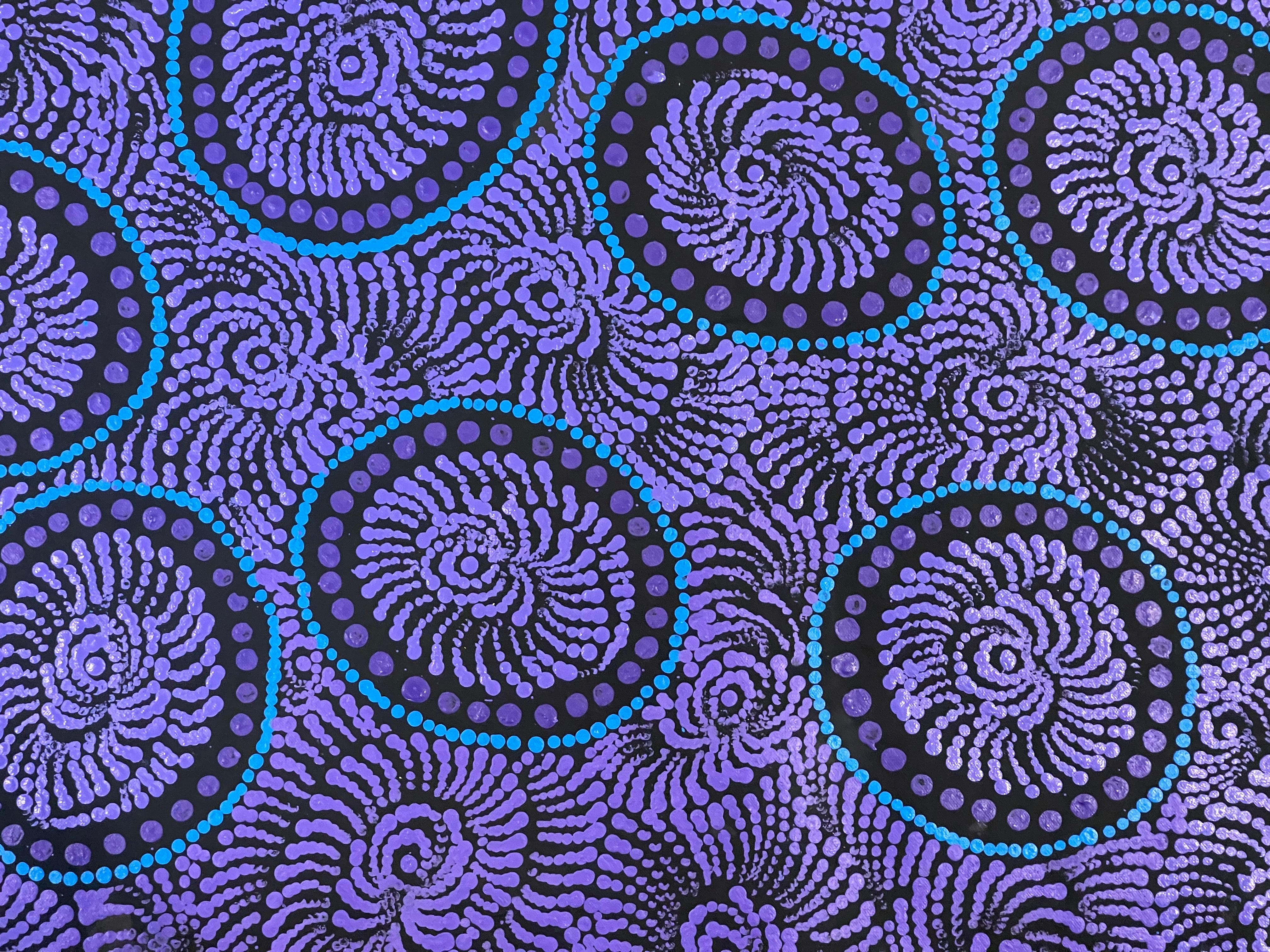 Maria Nampijinpa Brown - Pamapardu Jukurrpa (Flying Ant Dreaming) .80