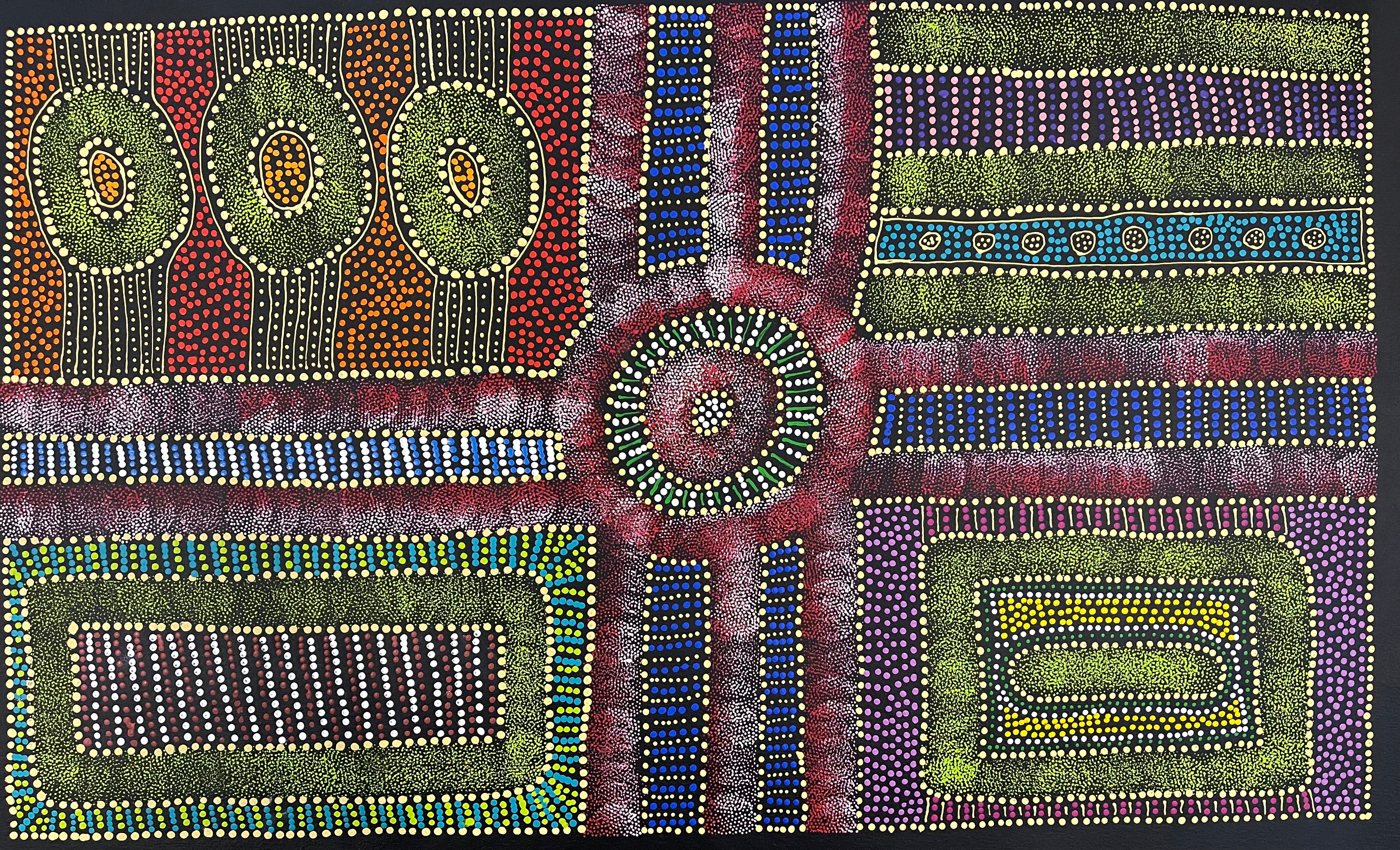 Sharon Turner - Thorny Lizard Dreaming - 94x56cm .67-2