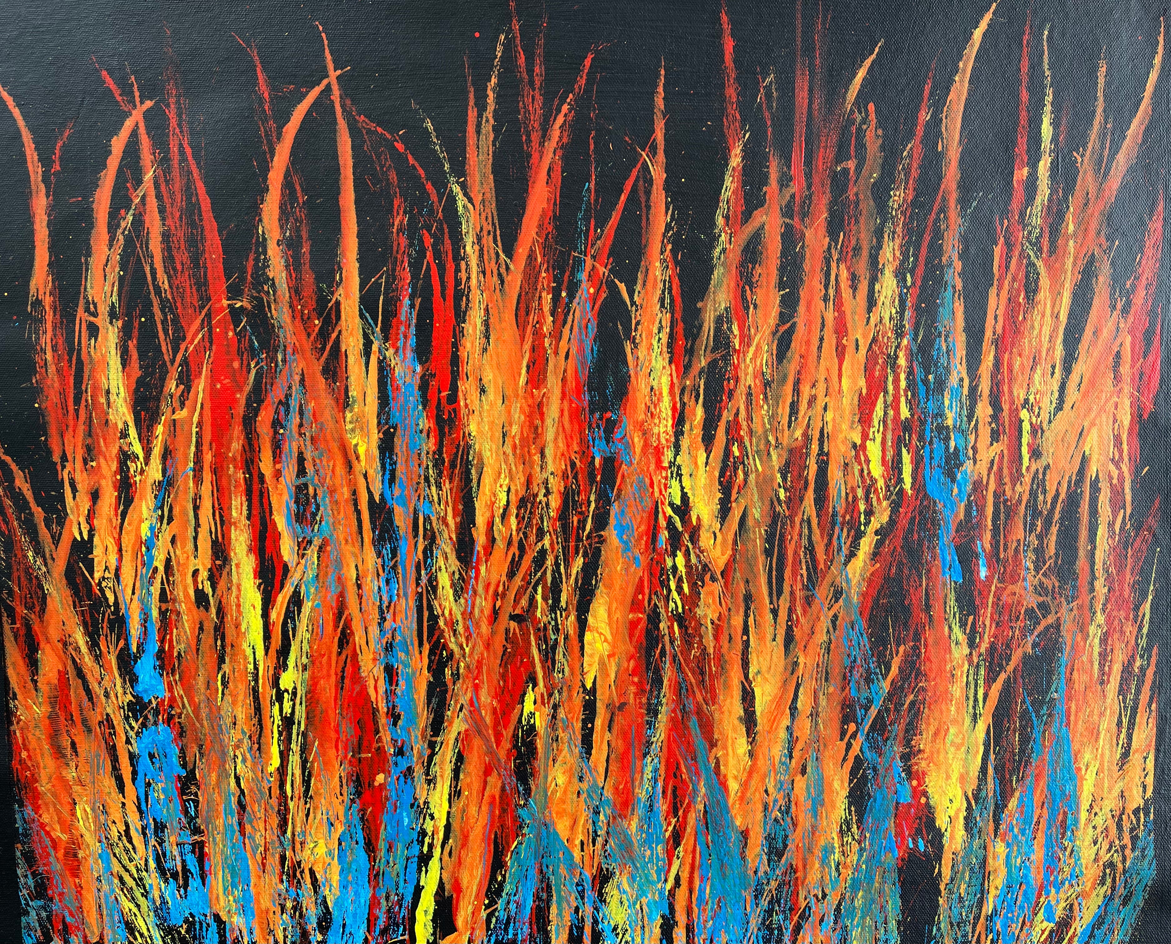 Reggie Sultan - 57x68cm - Bushfire Dreaming .90-3