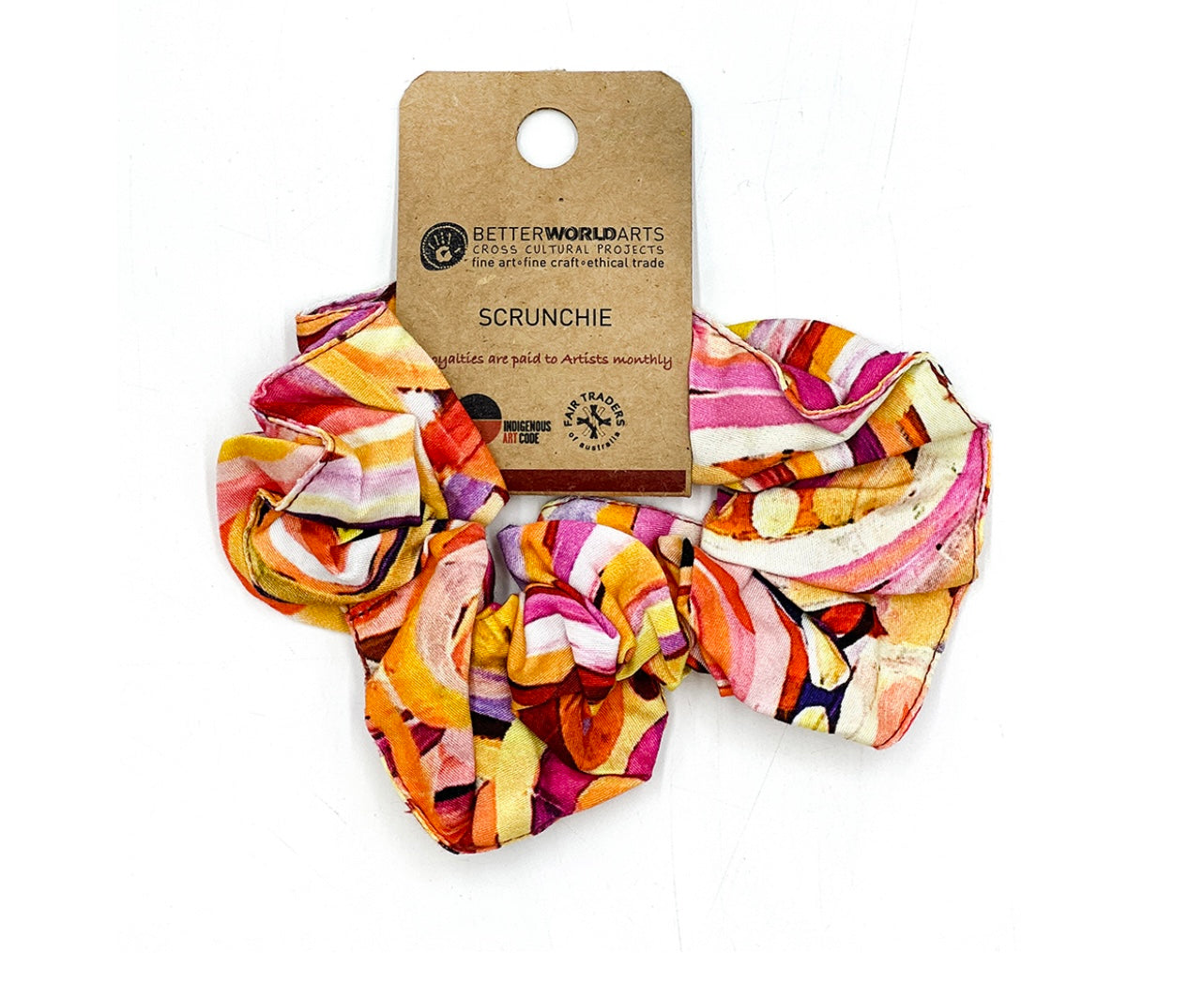 Hair Scrunchie - Cedric Varcoe - Ramindjeri Water Dreaming