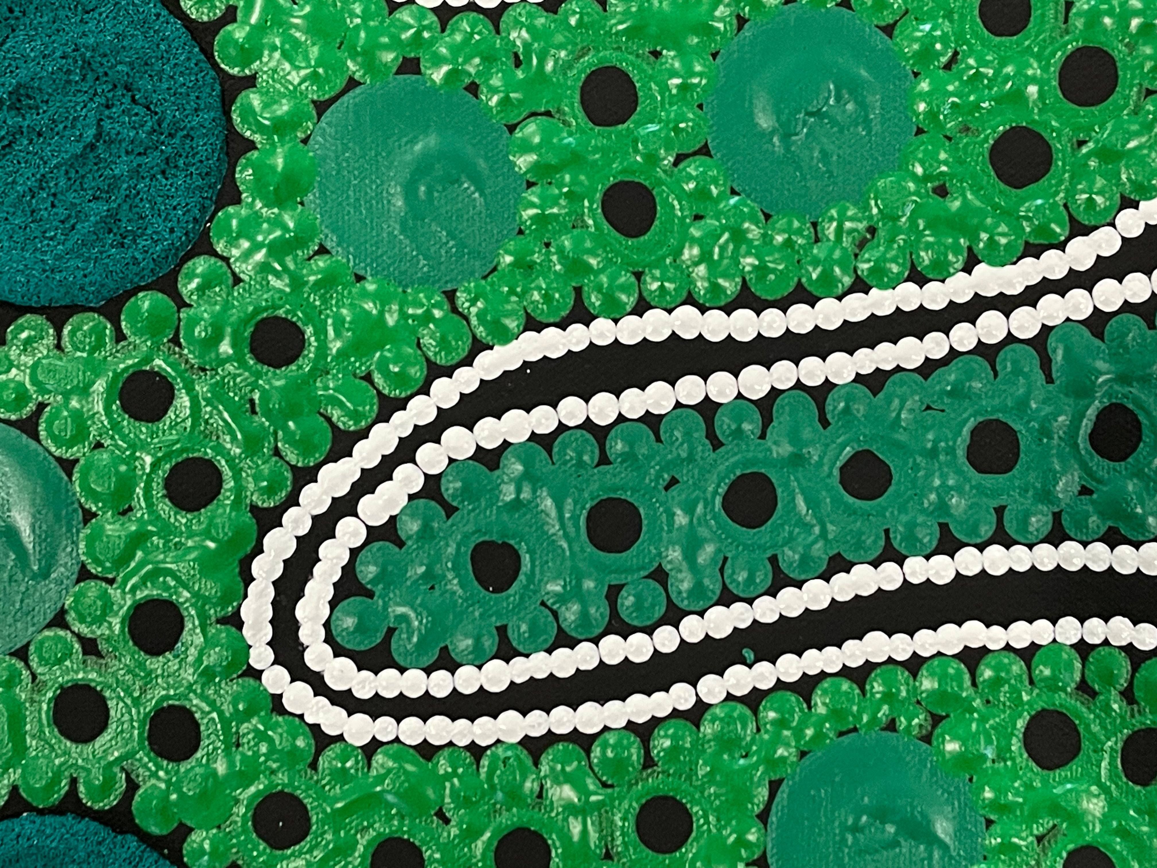Tony Sorby - Journey Tracks to Sacred Sites - 60x60cm .71-3