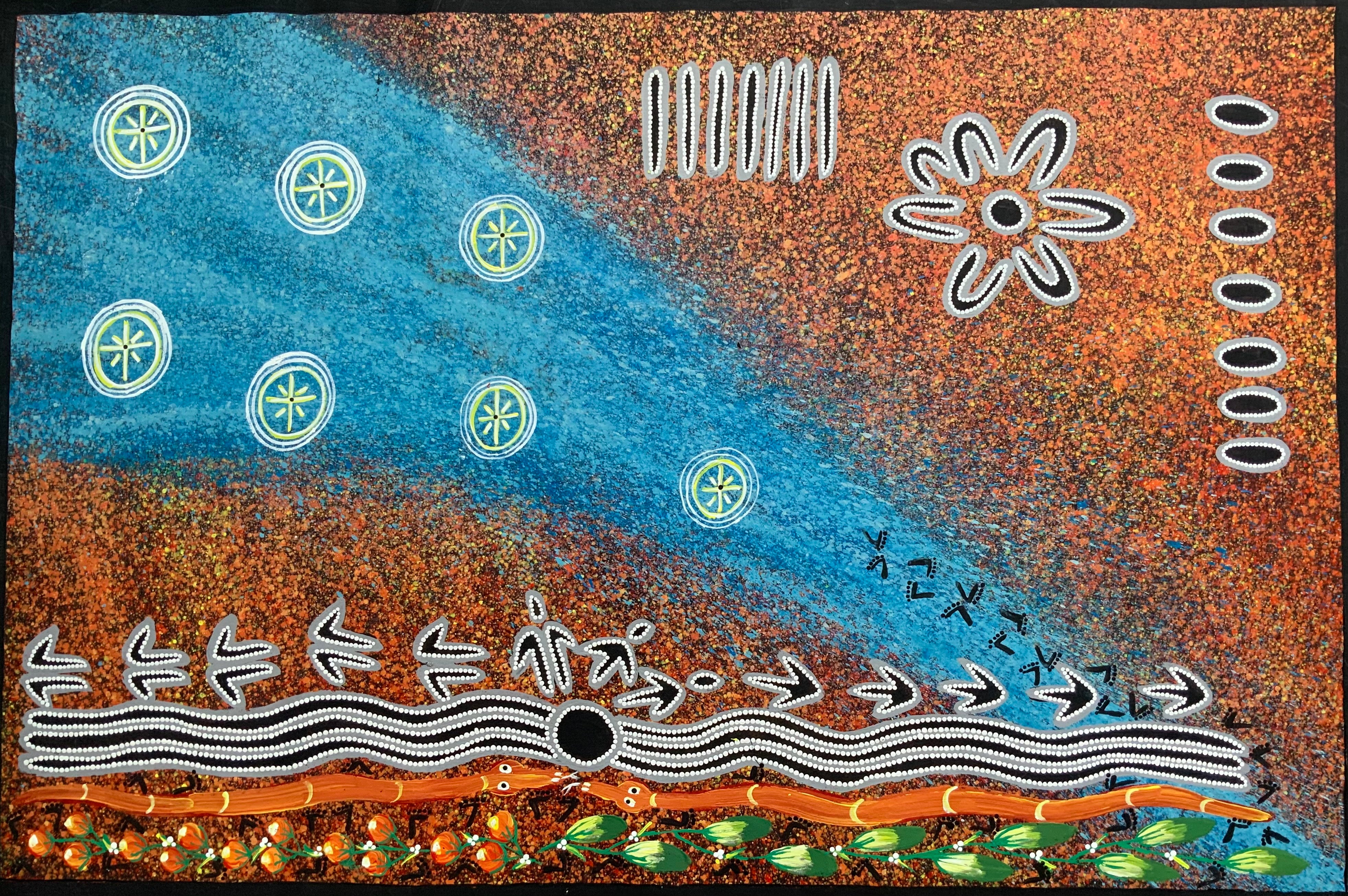 Reggie Sultan - 93x141cm - Seven Sisters .26-5
