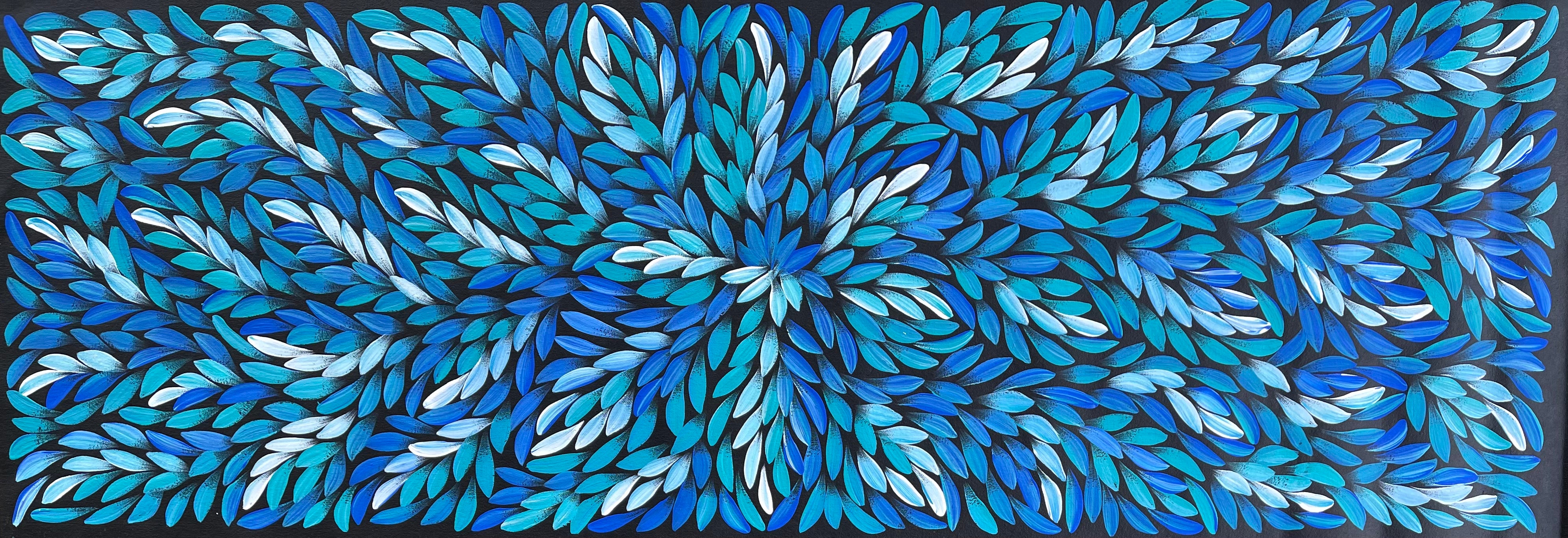 Jacinta Numina - Bush Medicine Leaves - 137x45cm .98-1