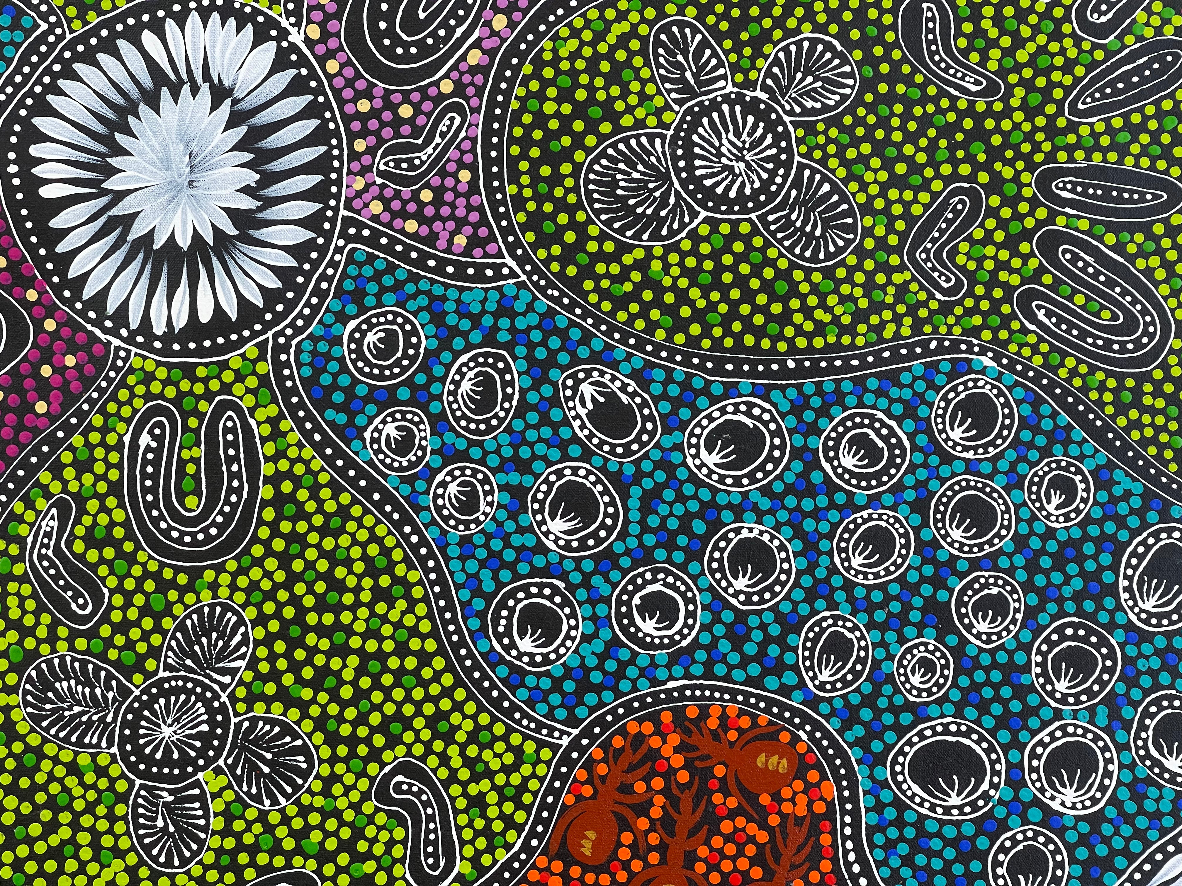 Sharon Turner - Women Hunting for Goanna - 82x95cm .85
