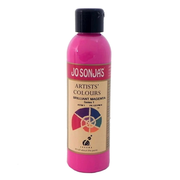 Jo Sonja's Artist Acrylic Paint - Brilliant Magenta - 250ml