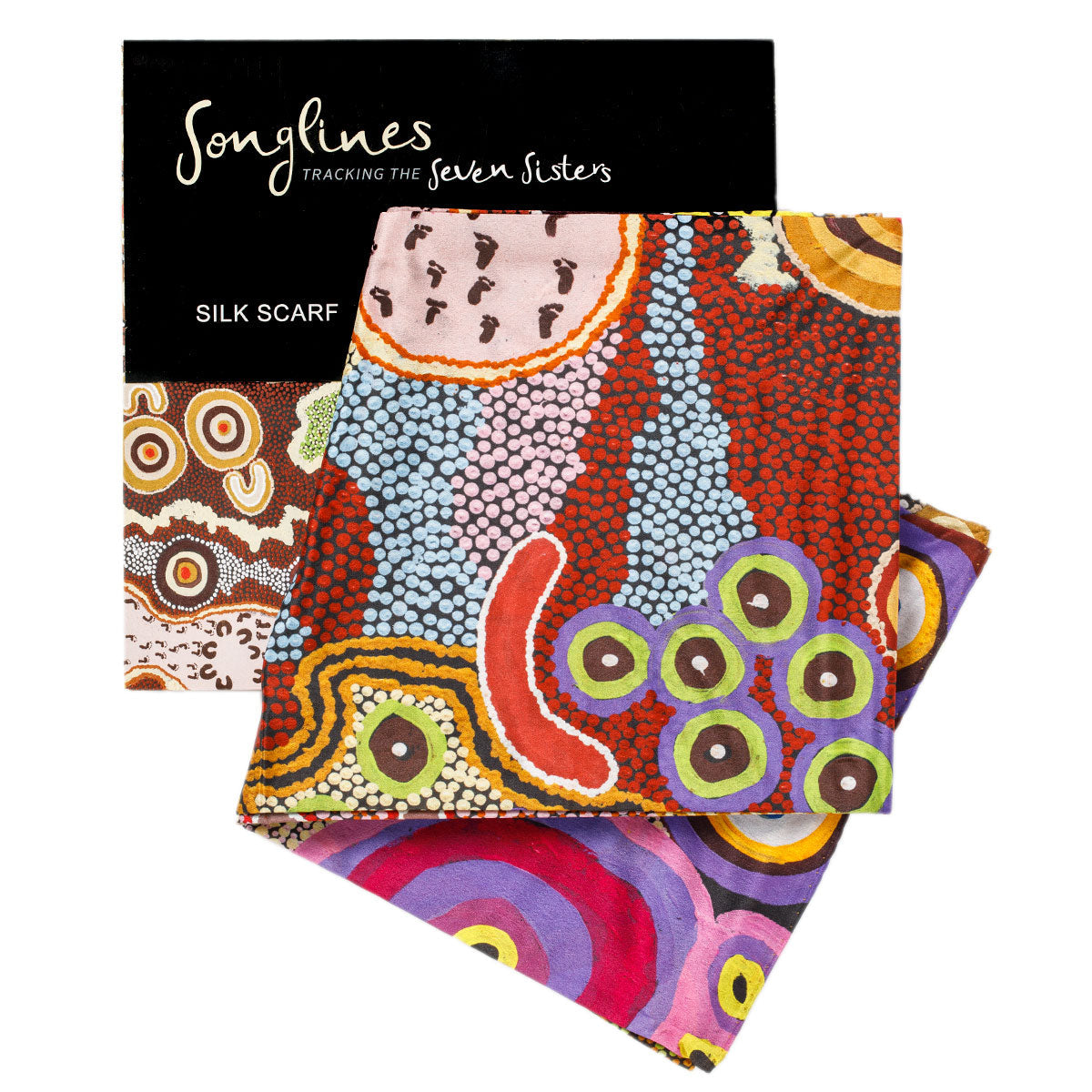 Silk Scarf - Papulankutja Artists - Kungkarrangkalpa Tjukurrpa