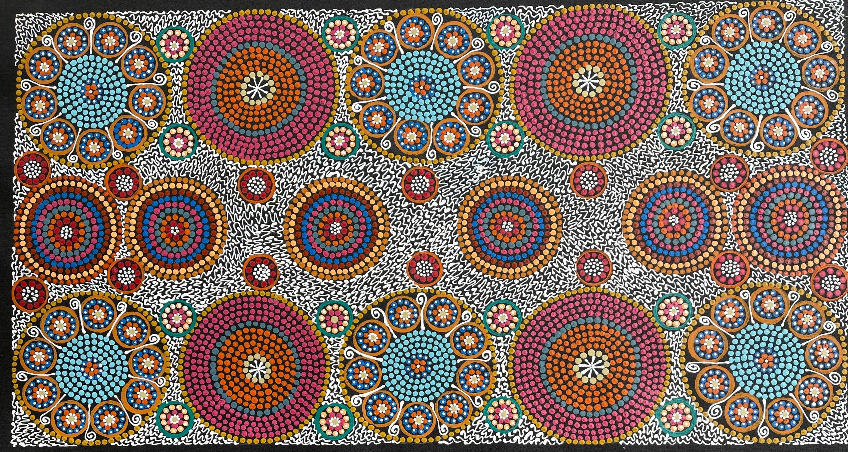 Maryanne Gibson - Bush Tomato, Flower, Berry, Seed, and Onion - 92x49cm .27-4