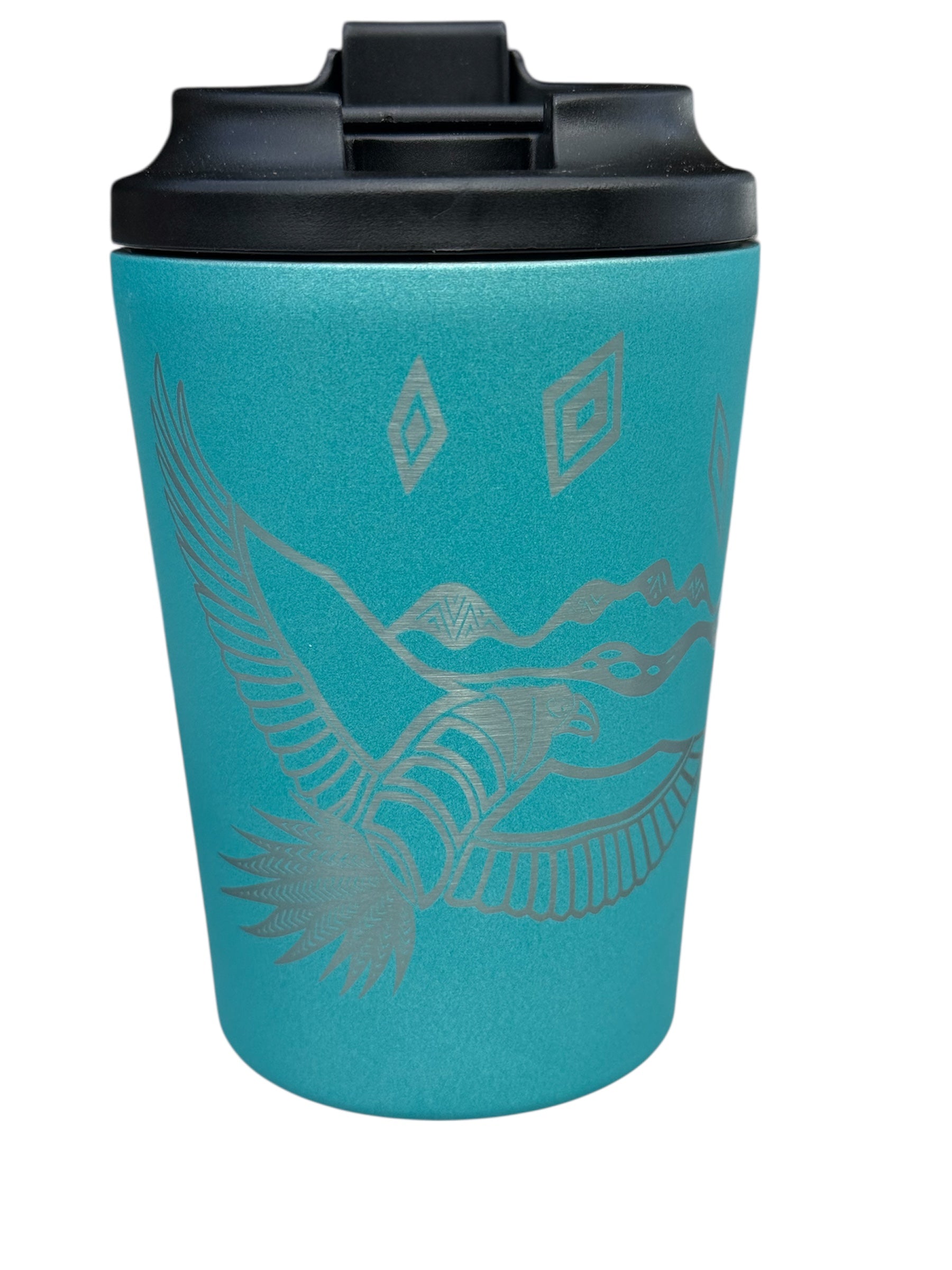 Insulated Travel Mug - Bunjil and Waa - Mick Harding