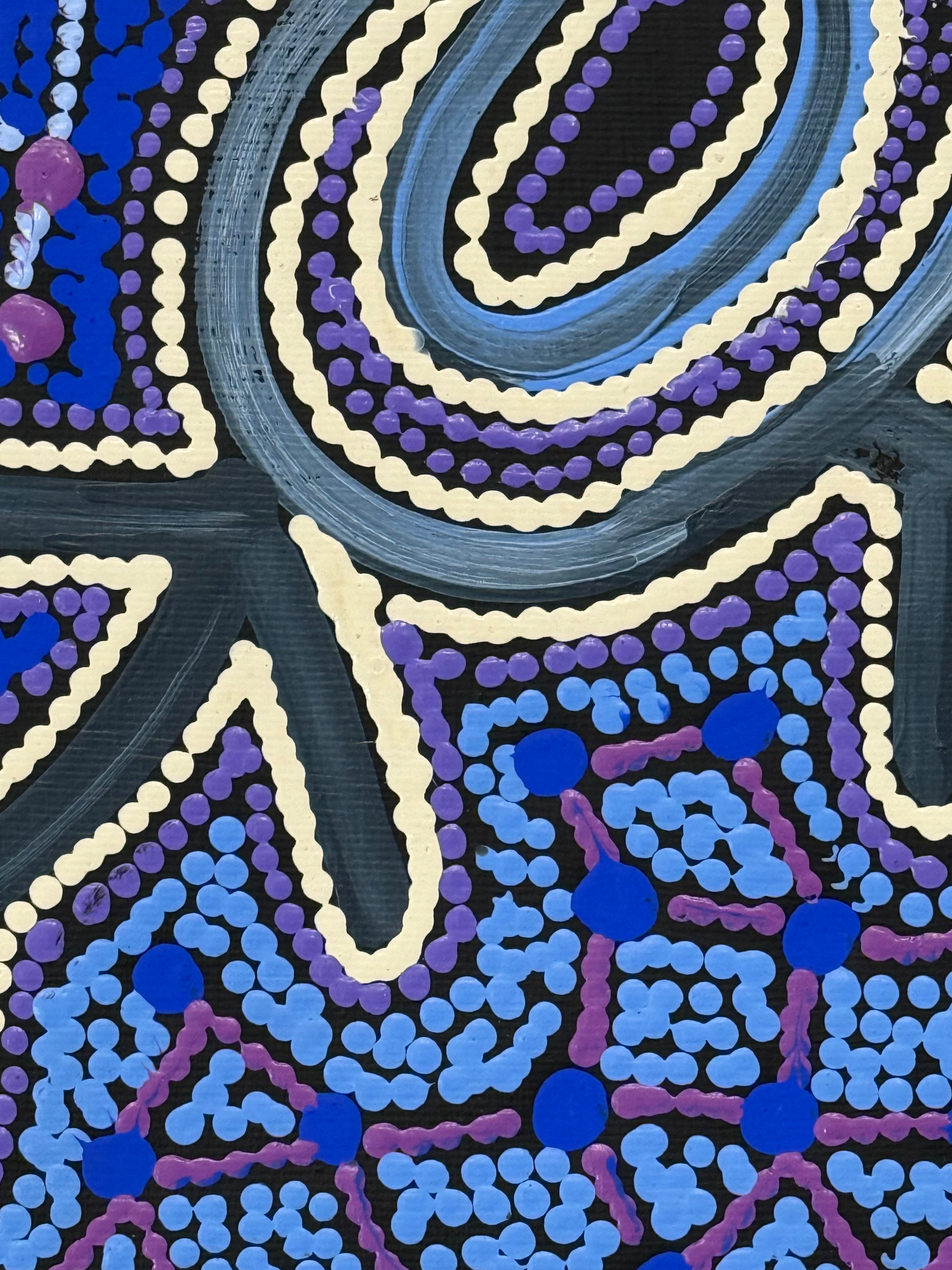 Theo (Faye) Nangala Hudson - Warlukurlangu Jukurrpa (Fire Country Dreaming) - Stretched