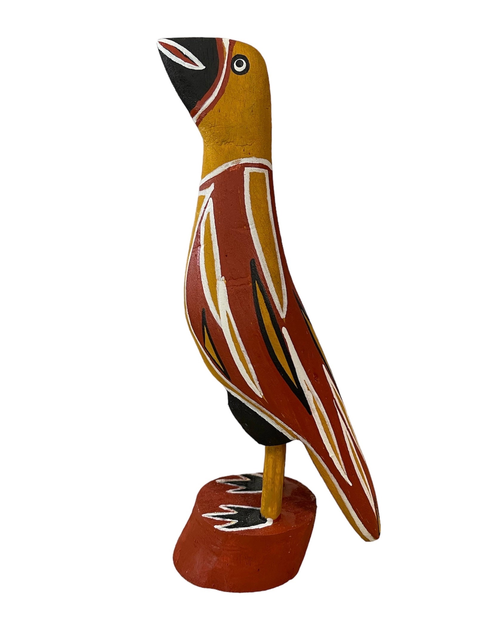 Elah Yunupingu & Barbara Wanambi - Bird Short Beak (Yellow)