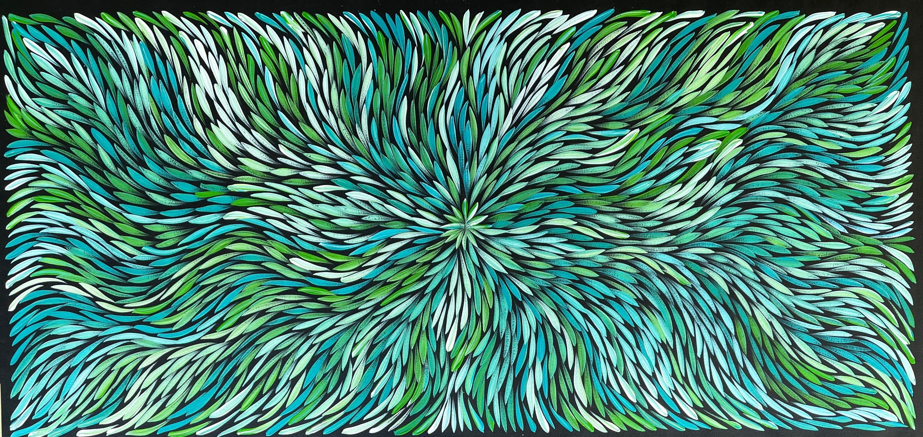 Sharon Numina - Bush Medicine Leaves - 128x60cm .92-9