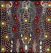 Colleen Wallace - Dreamtime  Sisters -  30x30cm .90