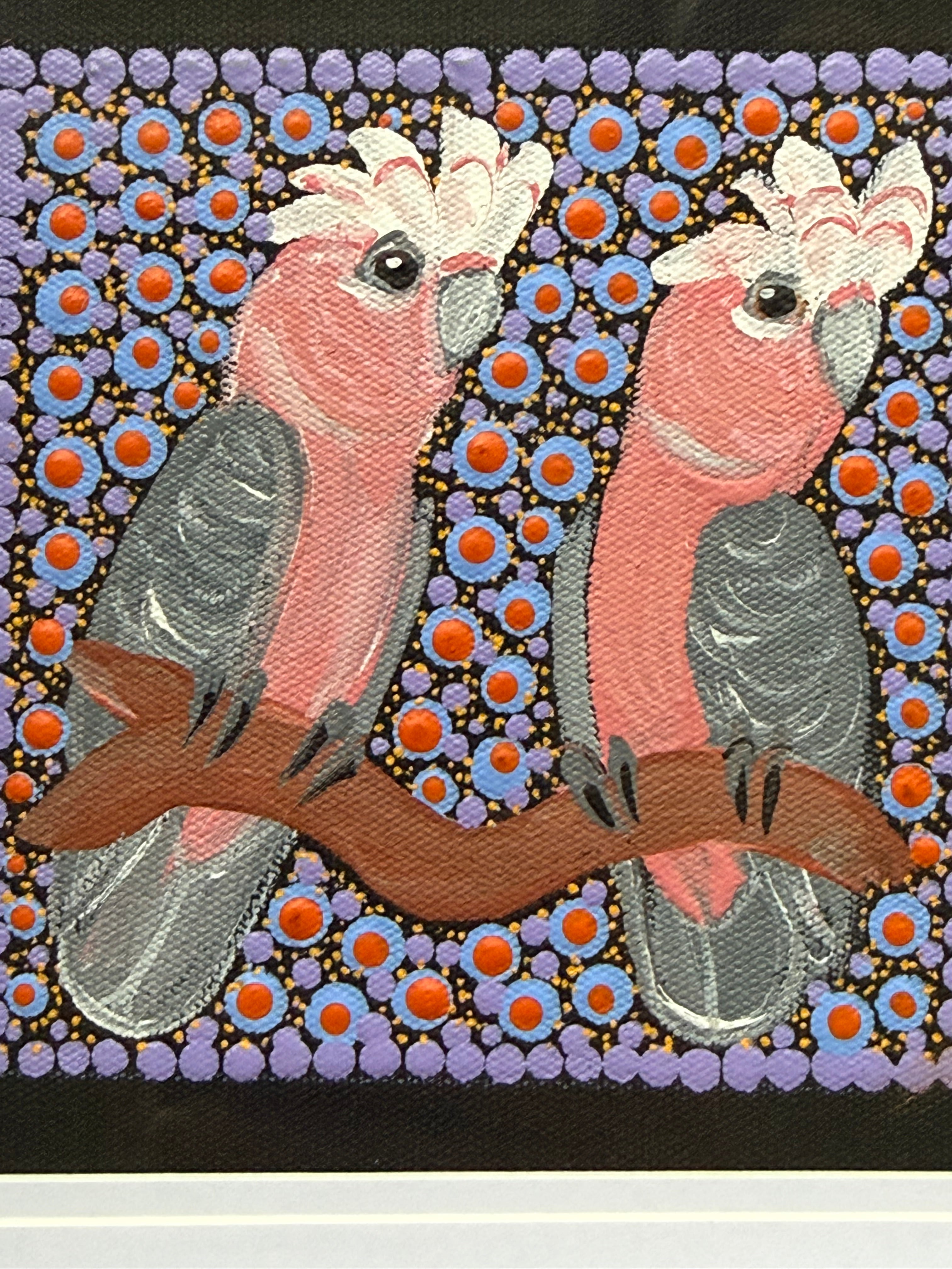 Kathleen Buzzacott - Galahs - Small, Framed .130