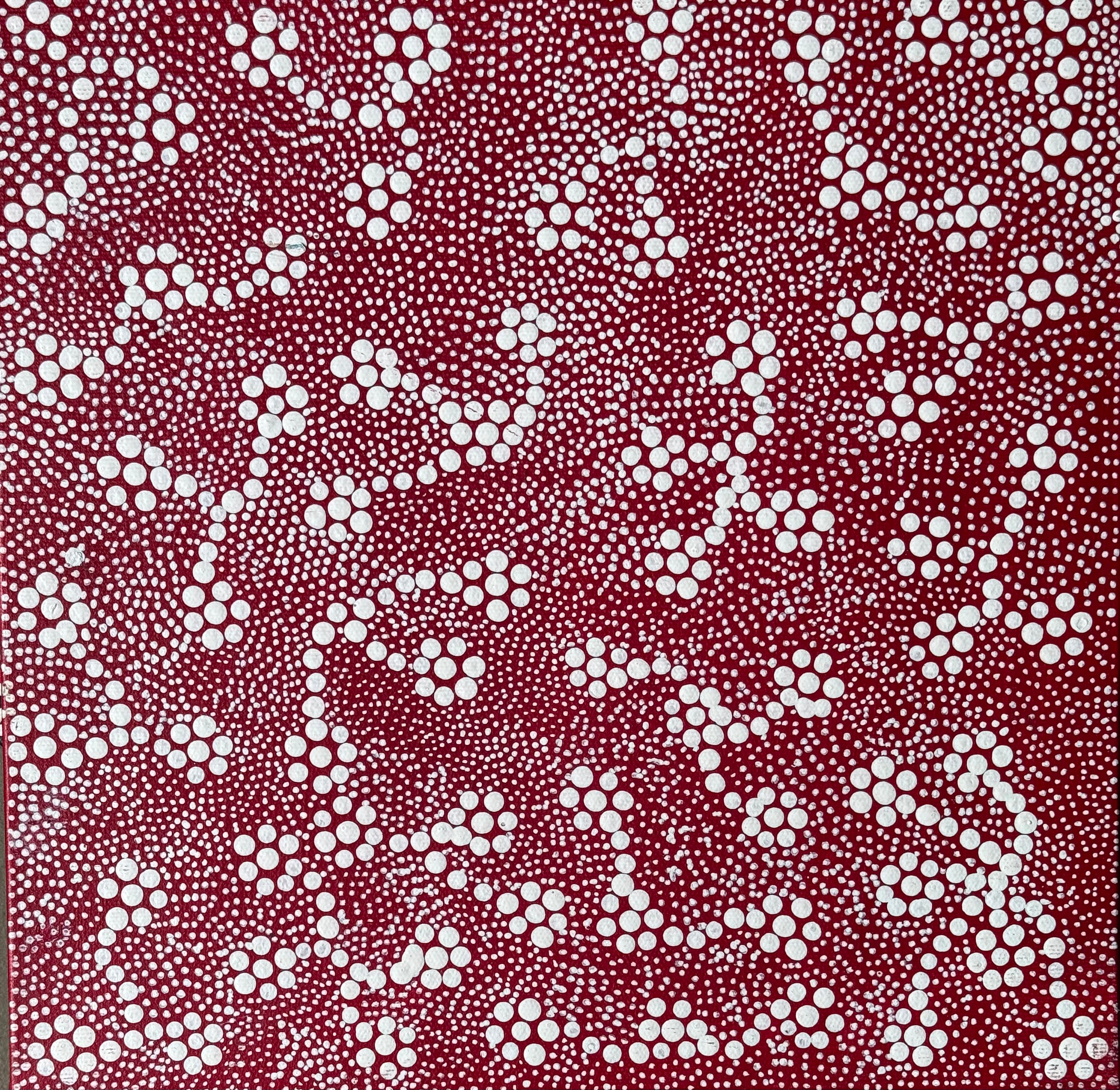 Ingrid Napangardi George - Ngurlu Jukurrpa (Native Seed Dreaming) - Stretched