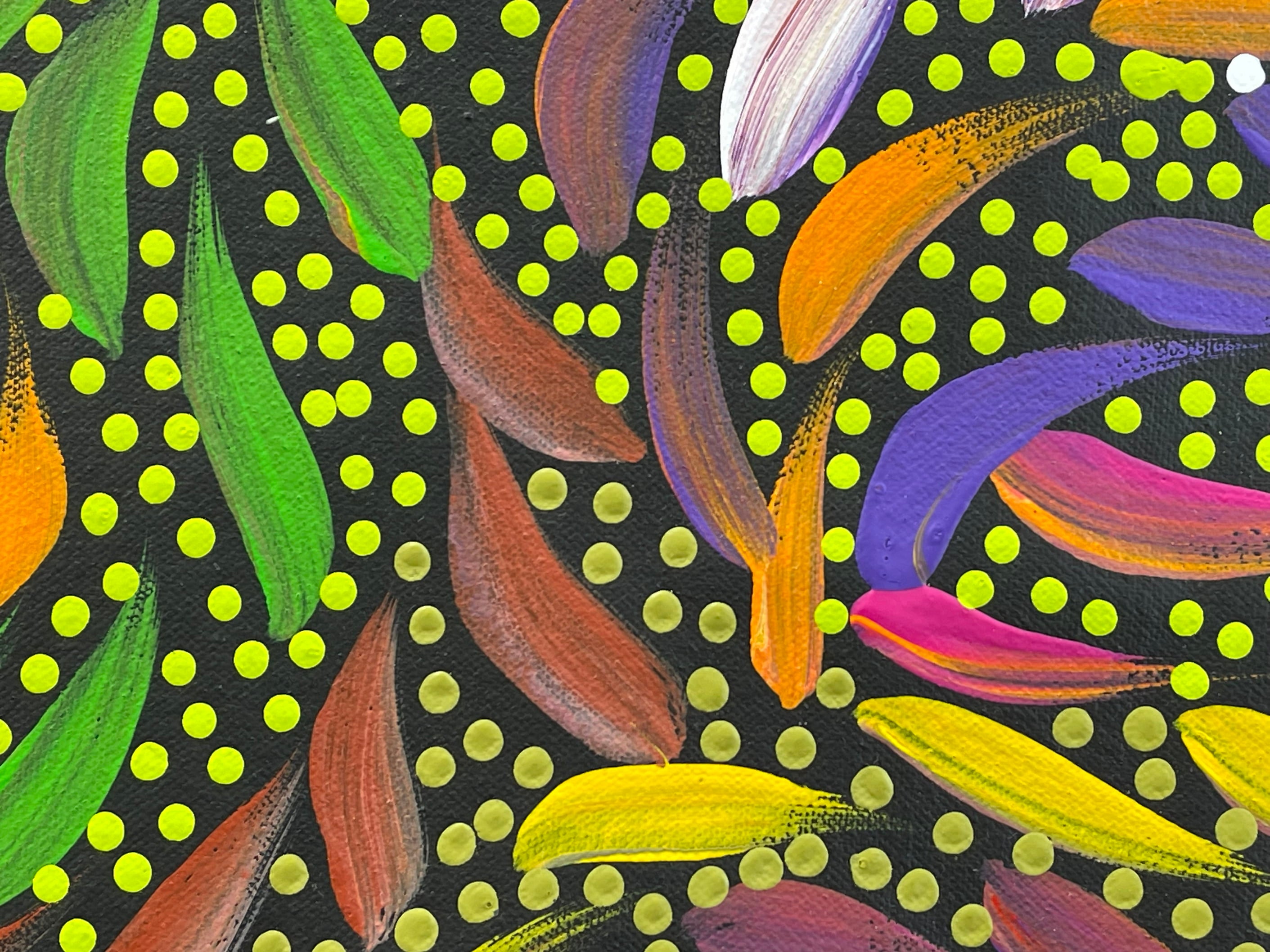 Caroline Numina - Bush Medicine Leaves and Seeds - 80x88cm .25-5