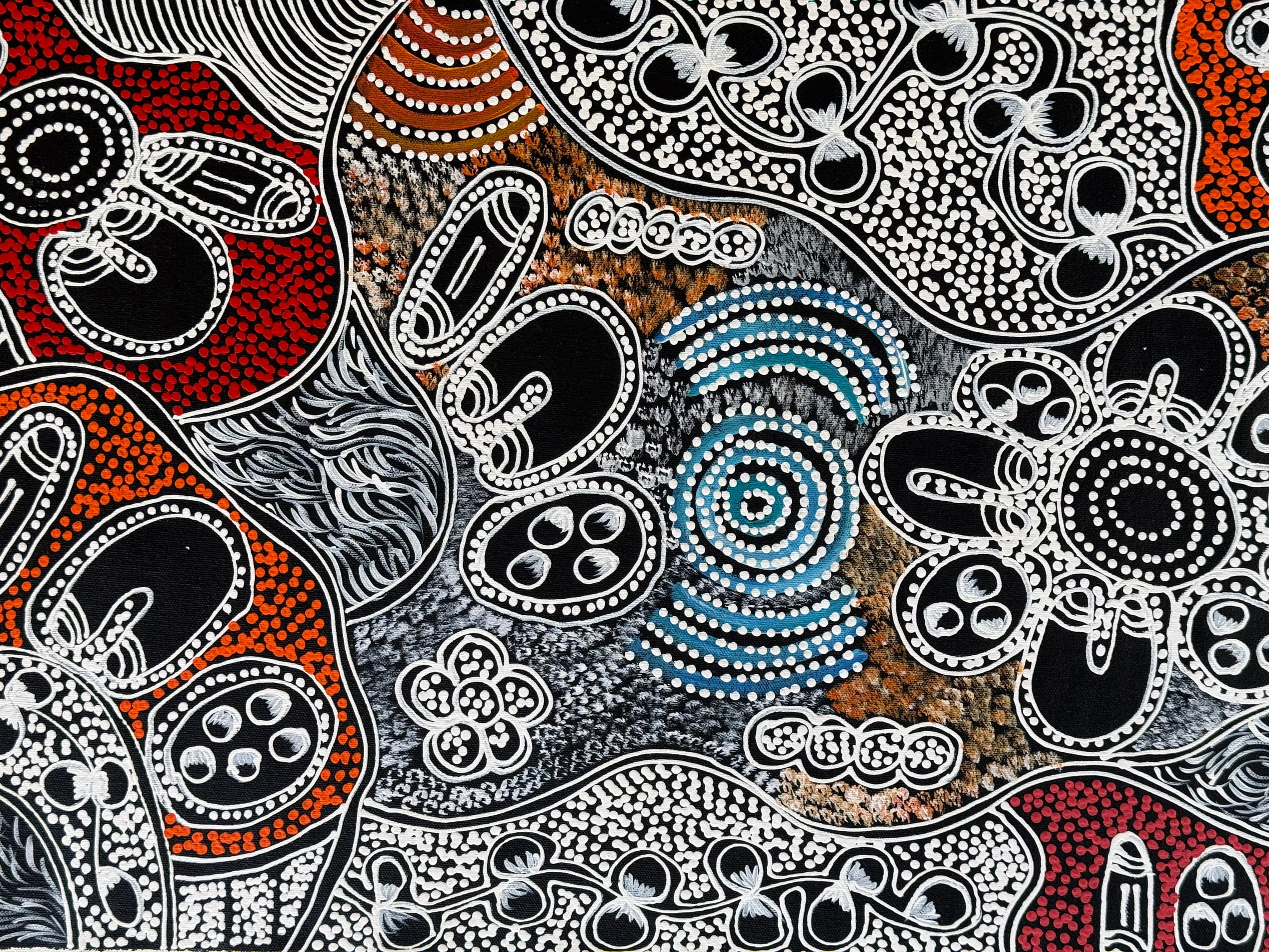 Lanita Numina - Women Collect Bushtuckers - 152x43cm .13-1