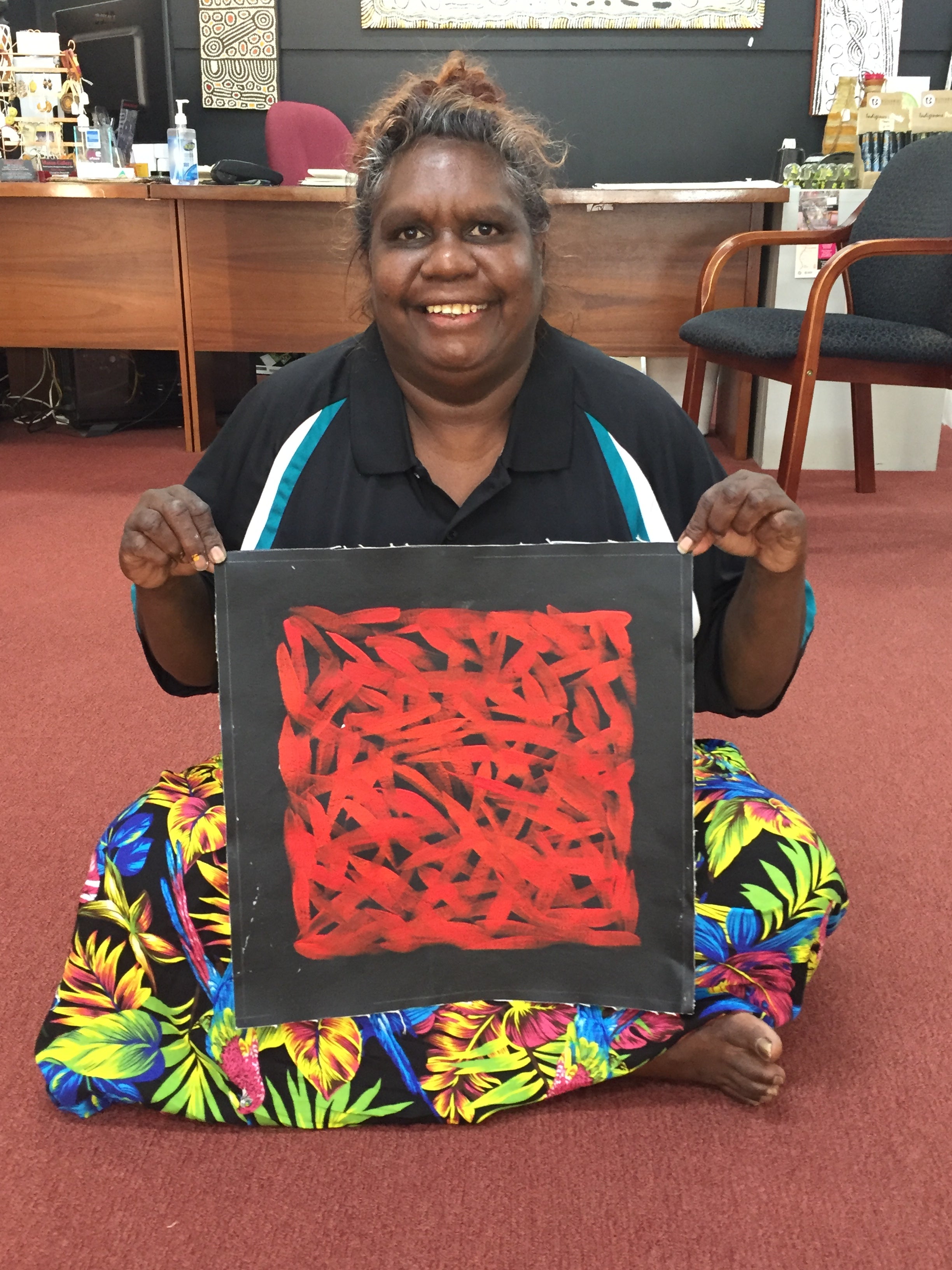 Louise Numina Napananka - Spinifex Grass .82-5