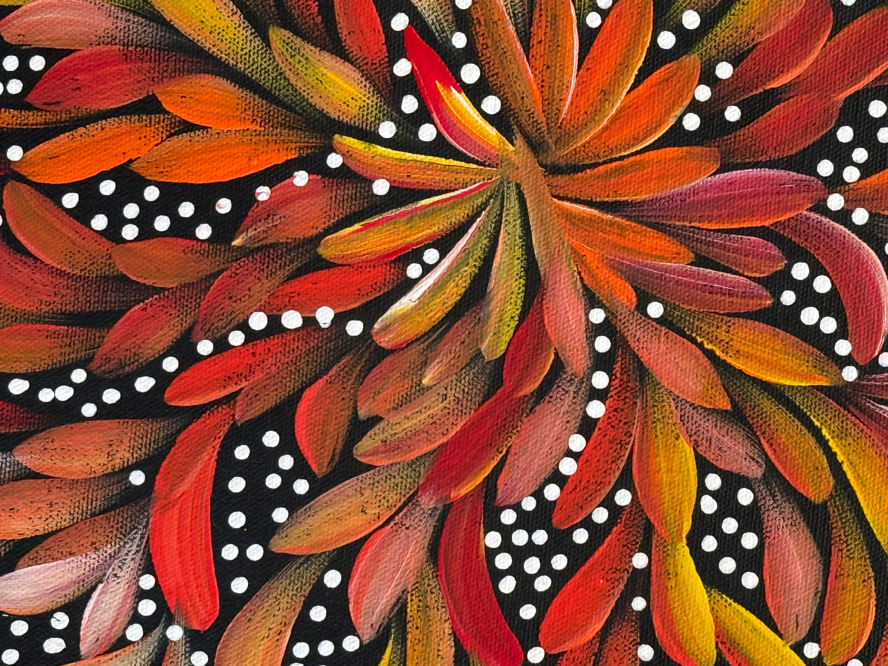 Louise Numina Napananka - Bush Medicine Leaves and Seeds - 35x50cm .64-30