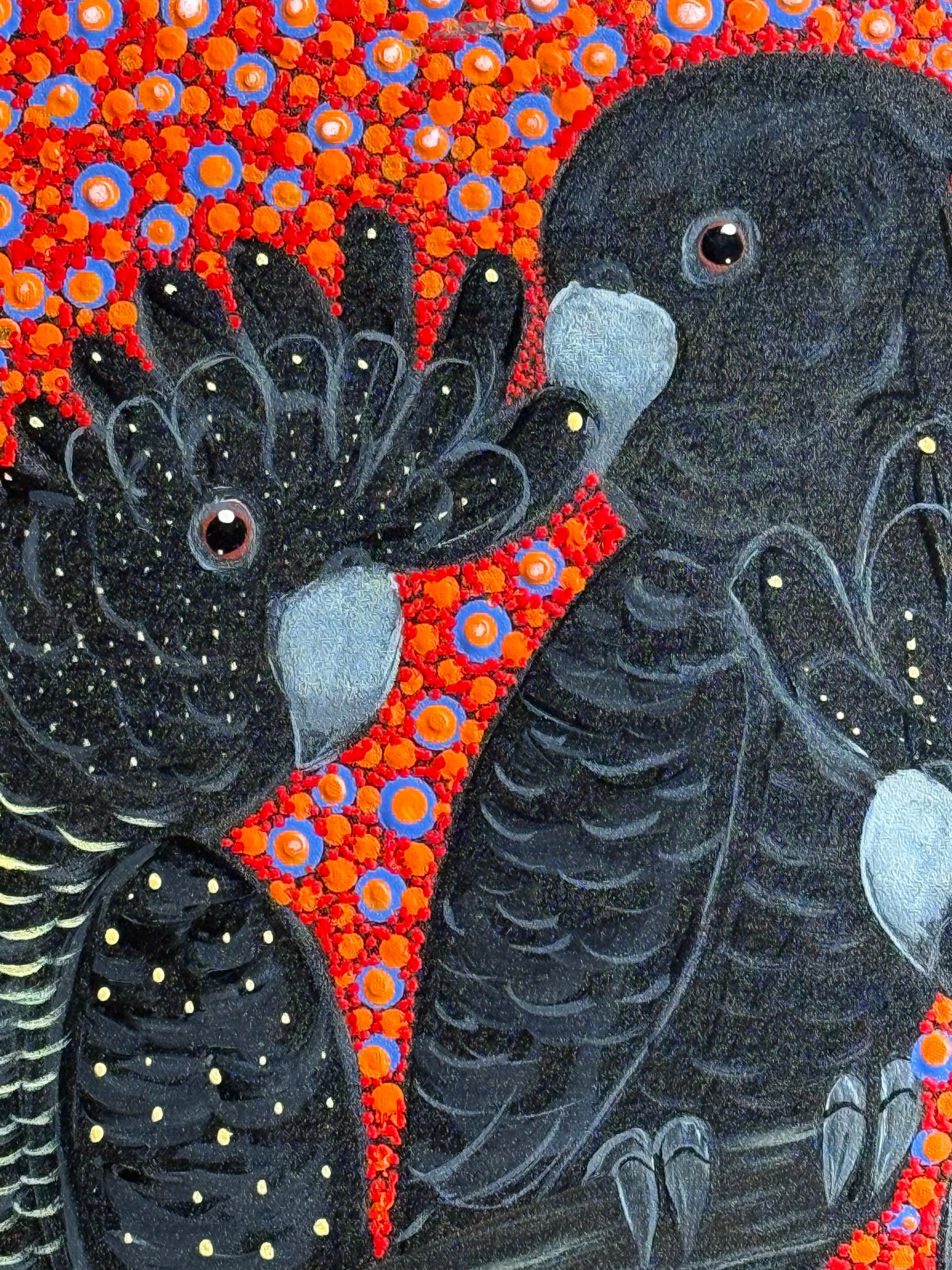 Kathleen Buzzacott - Red Tail Black Cockatoos .53-8