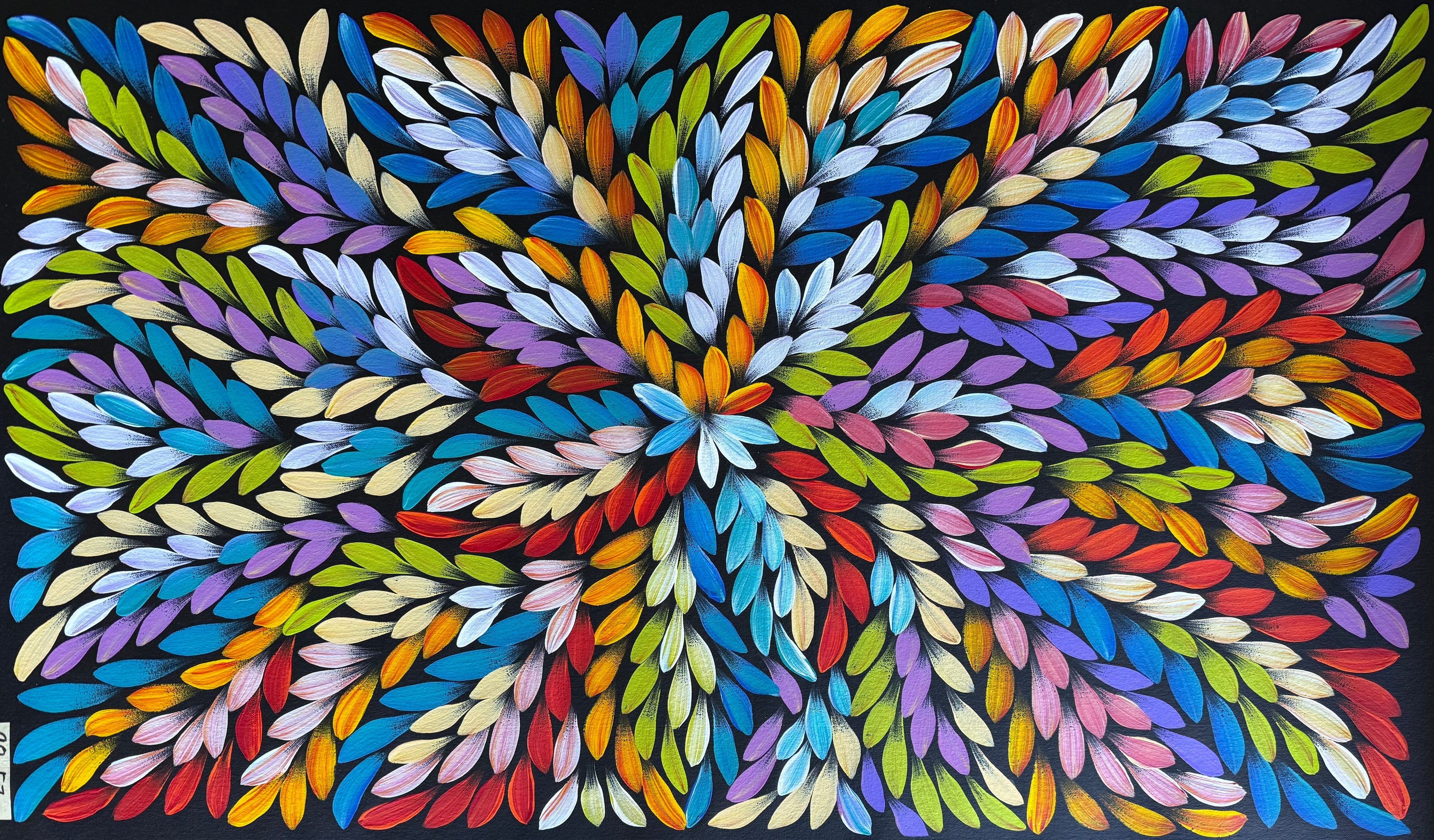 Jacinta Numina Waugh - Bush Medicine Leaves - 98x57cm .87-5