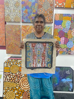 Colleen Wallace - Dreamtime  Sisters - 30x30cm .03