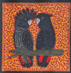Kathleen Buzzacott - Redtail Black Cockatoos - 30x30cm .74-10