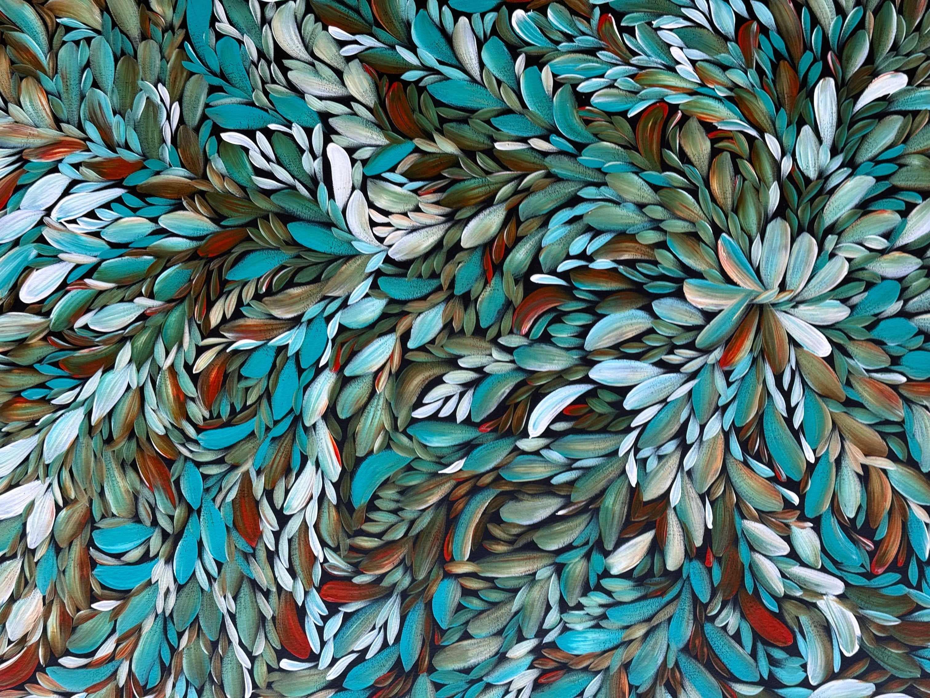 Louise Numina Napananka - Bush Medicine Leaves - 200x148cm .19-4