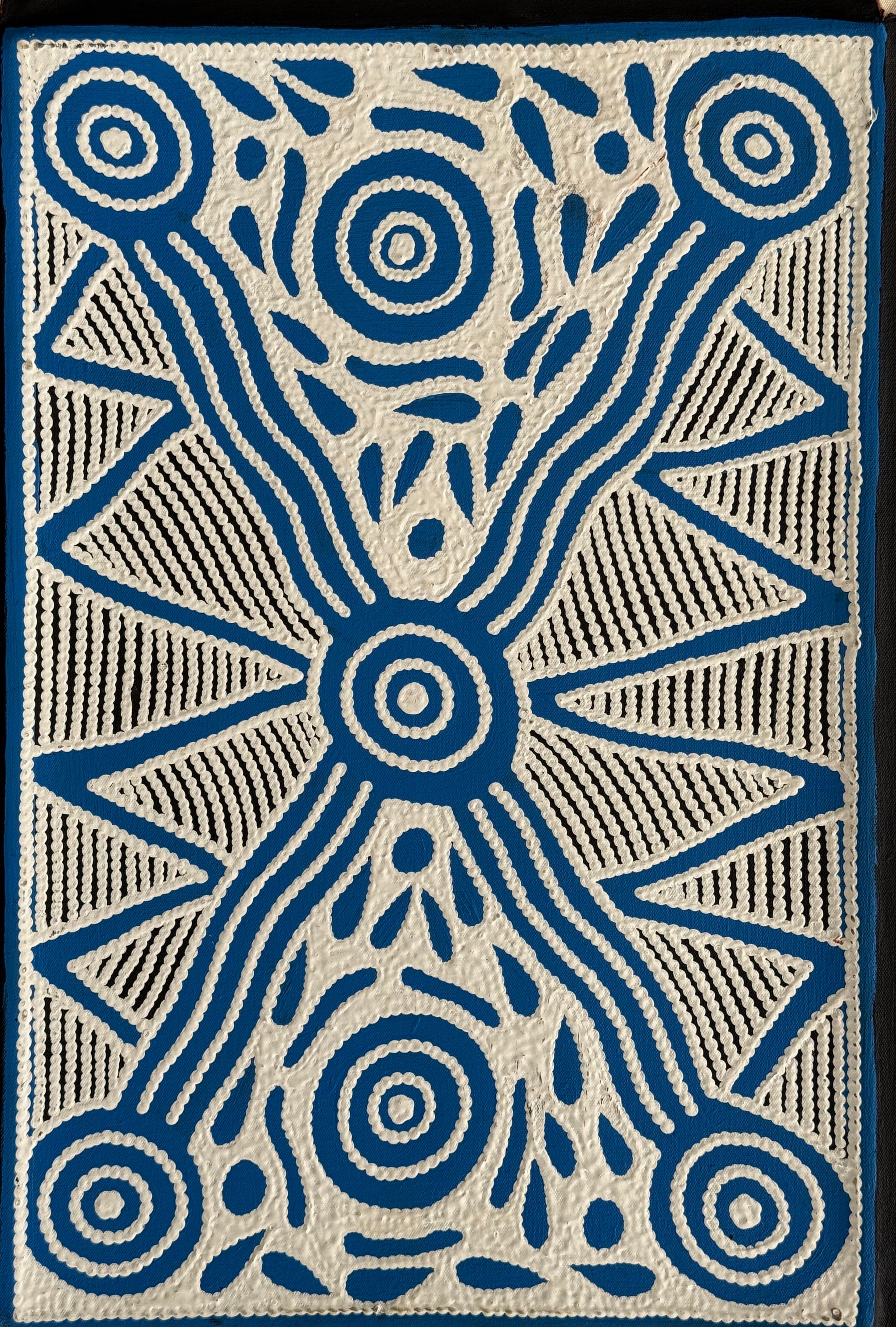 Ursula Napangardi Hudson - Pikilyi Jukurrpa (Vaughan Springs Dreaming) - 46x30