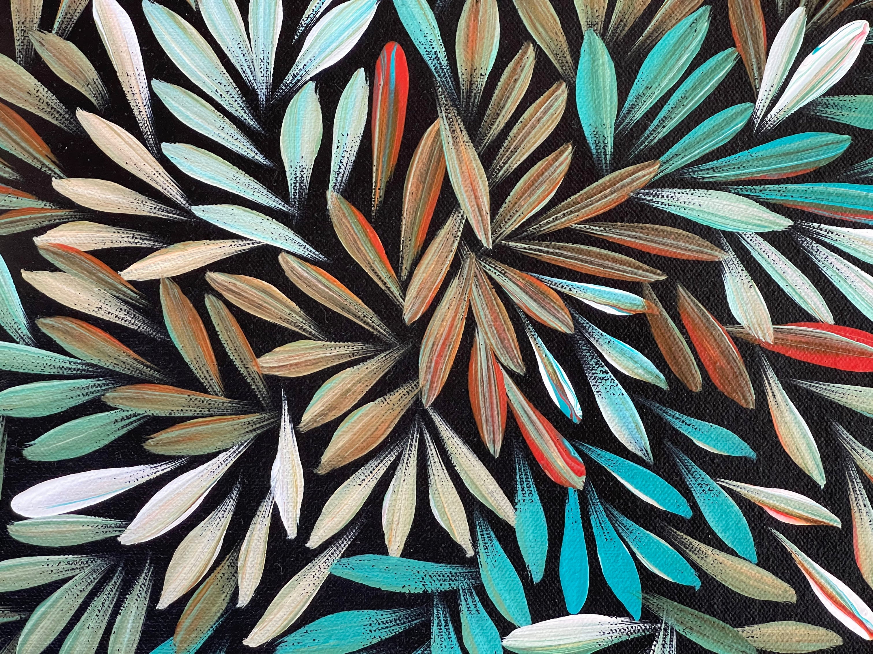 Sharon Numina - Bush Medicine Leaves - 38x55cm .80-29