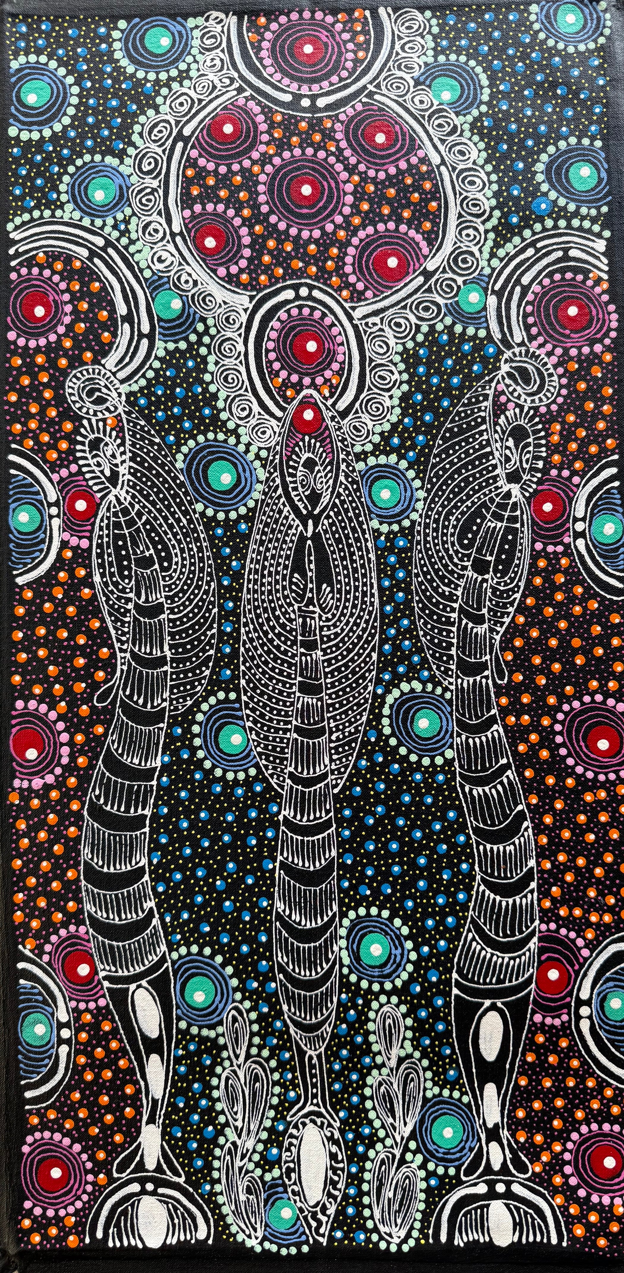 Colleen Wallace Nungarray - Dreamtime Sisters - 30x60cm .53