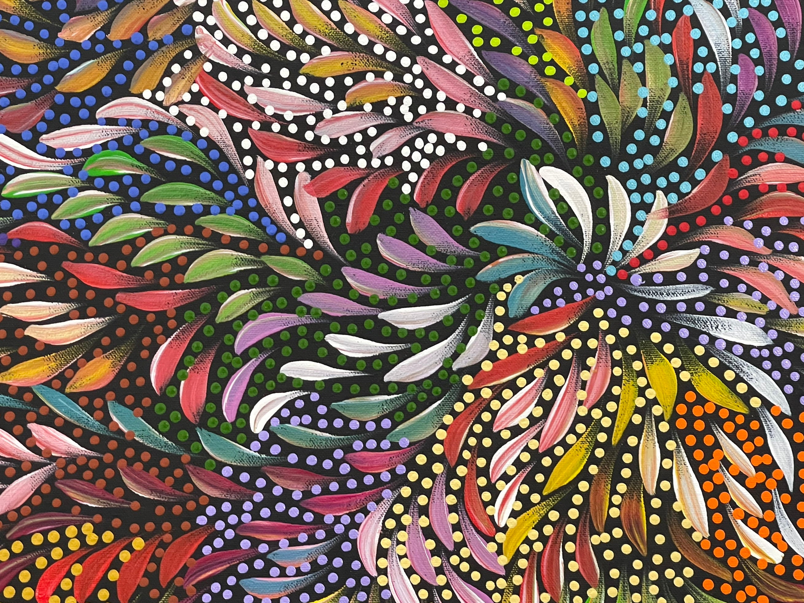 Caroline Numina - Bush Medicine Leaves with Seeds - 66x41cm .25-13