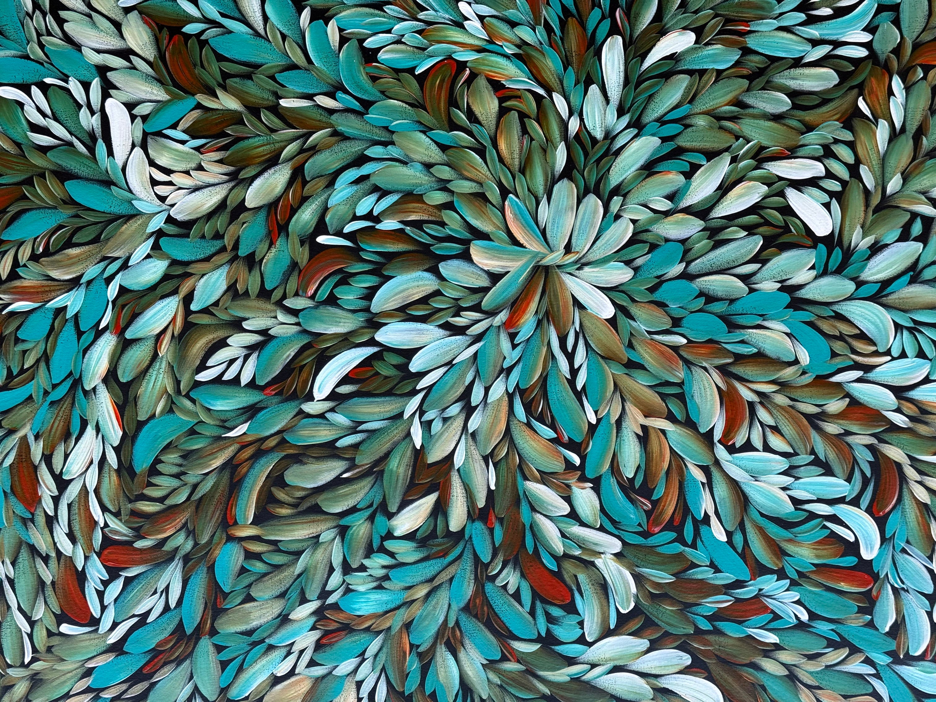 Louise Numina Napananka - Bush Medicine Leaves - 200x148cm .19-4