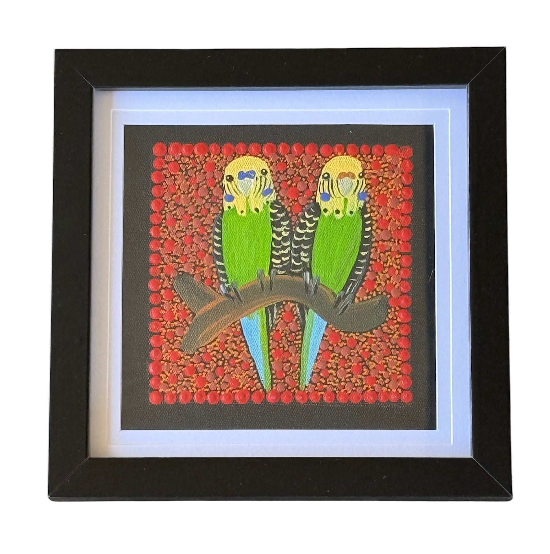 Kathleen Buzzacott - Budgies - Small, Framed .508