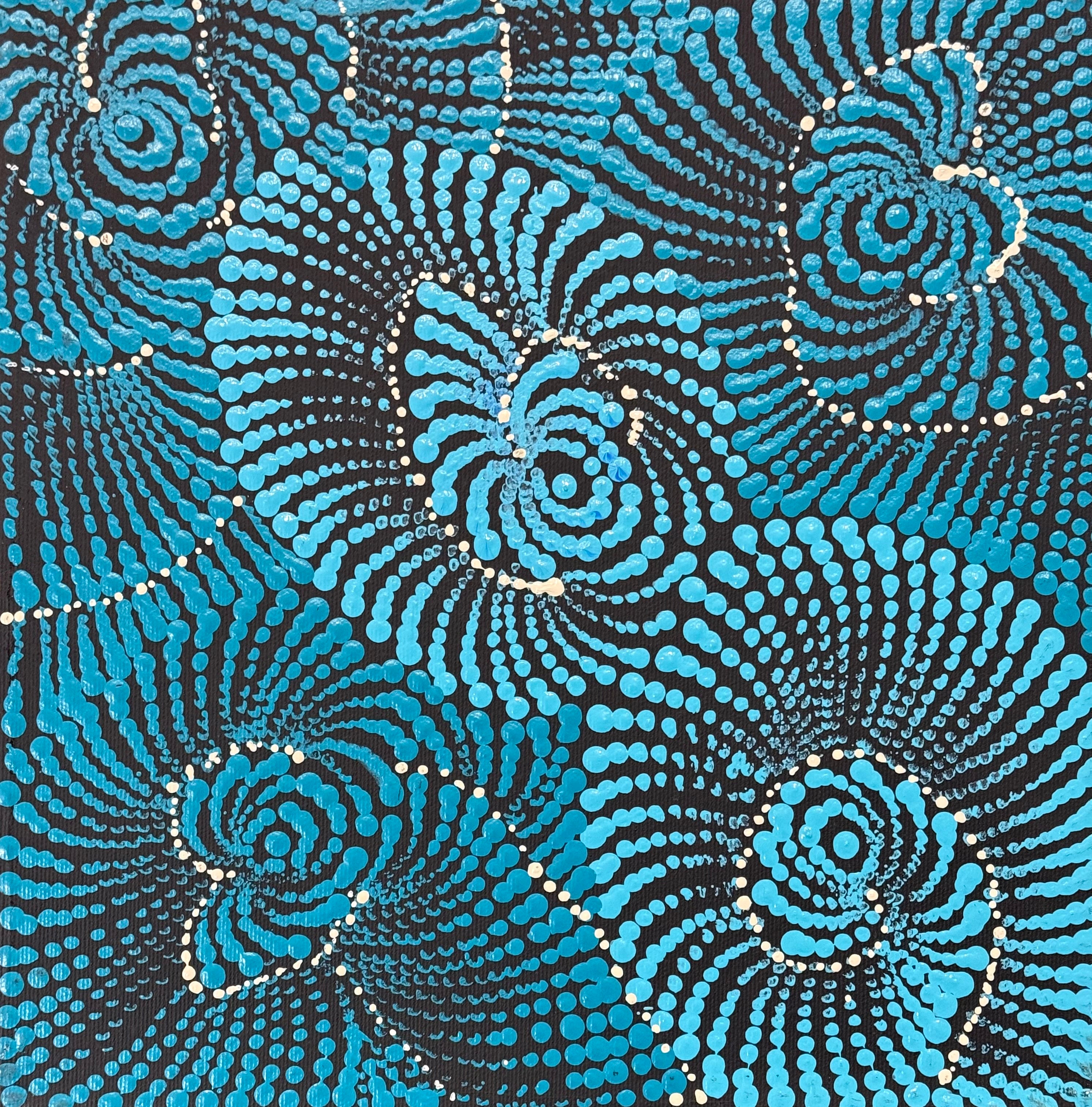 Maria Nampijinpa Brown Pamapardu Jukurrpa (Flying Ant Dreaming) Warntungurru - Stretched