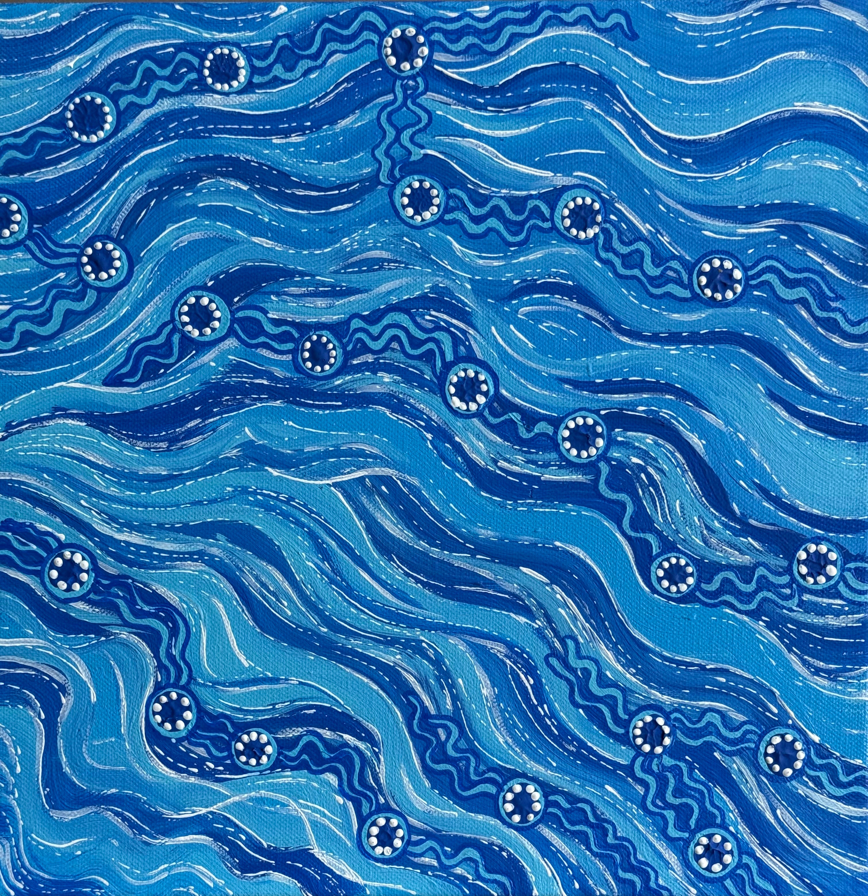 Deidre Burgoyne Rosier - Water Dreamings *pre-stretched* .18-2