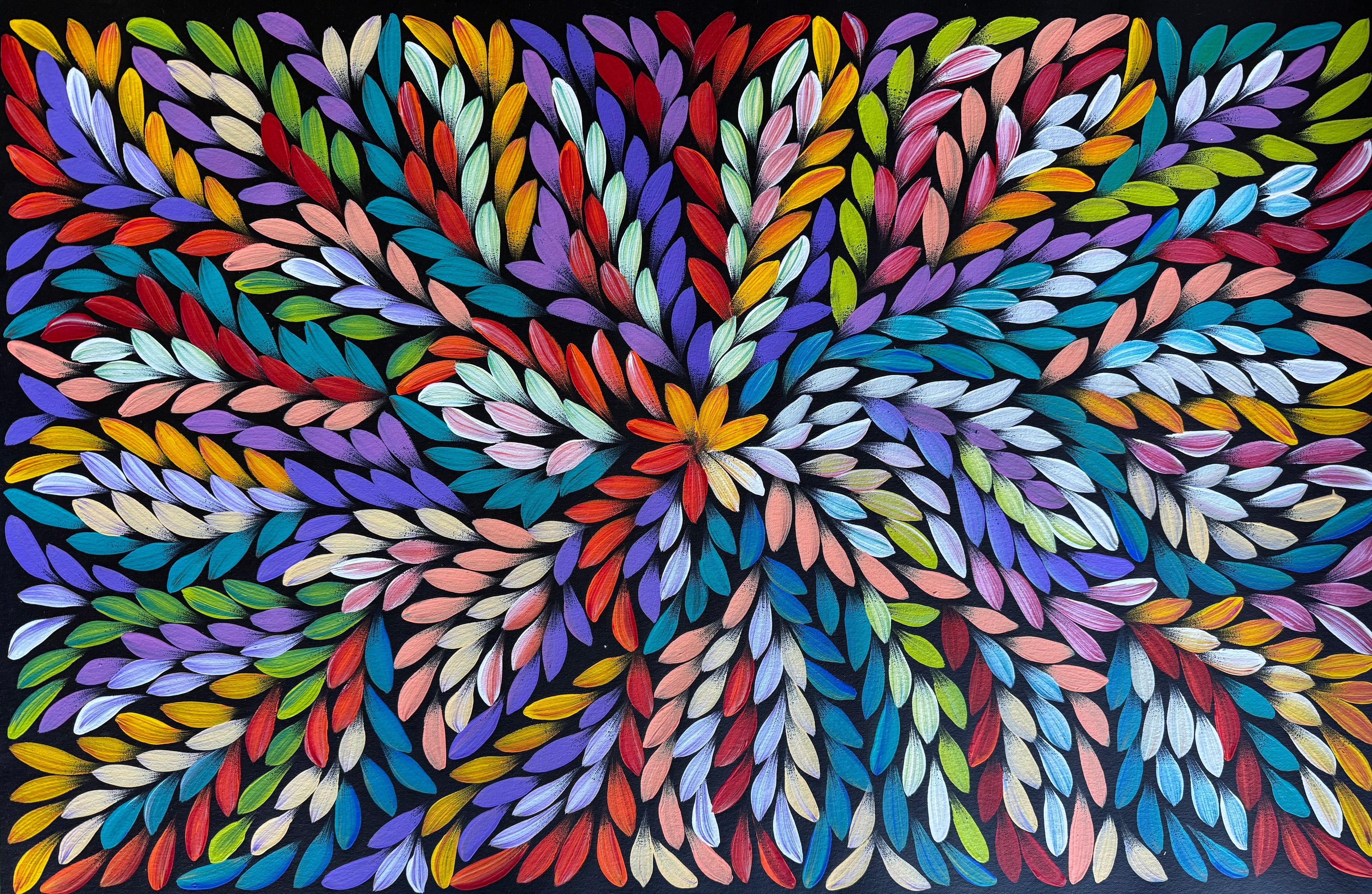 Jacinta Numina Waugh - Bush Medicine Leaves - 96x61cm .87-3