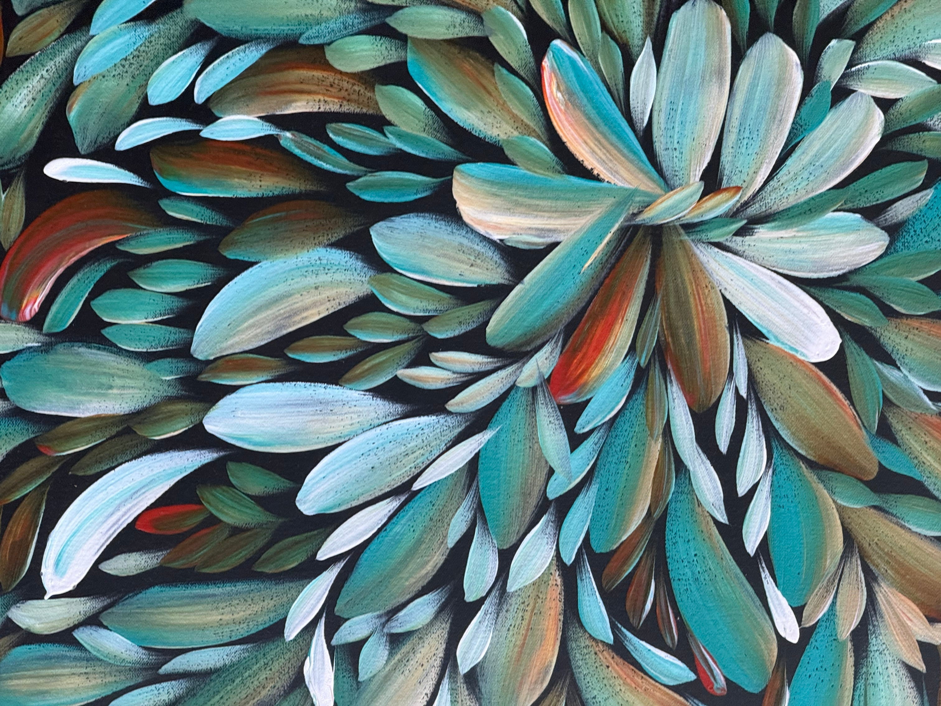 Louise Numina Napananka - Bush Medicine Leaves - 200x148cm .19-4