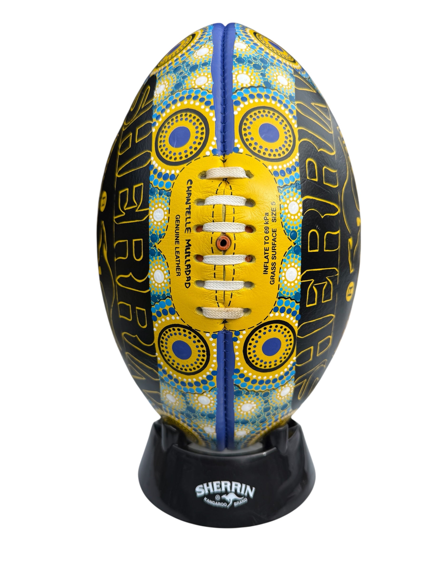 Hand Painted Sherrin Football - Chantelle Mulladad