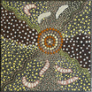 Deidre Burgoyne Rosier - Women Out Gathering Witchetty Grubs from the Acacia Bush - 30x30cm .90-13 *stretched ready to hang*