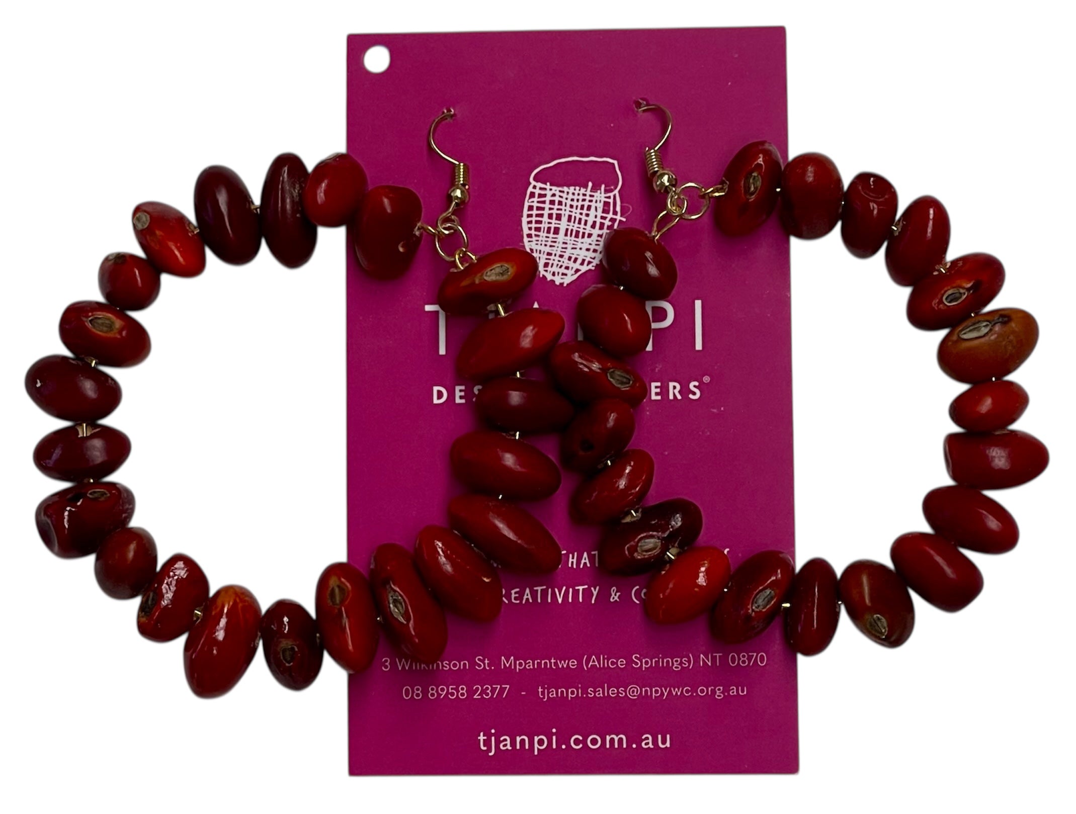 Ininti Seed Hoop Earrings