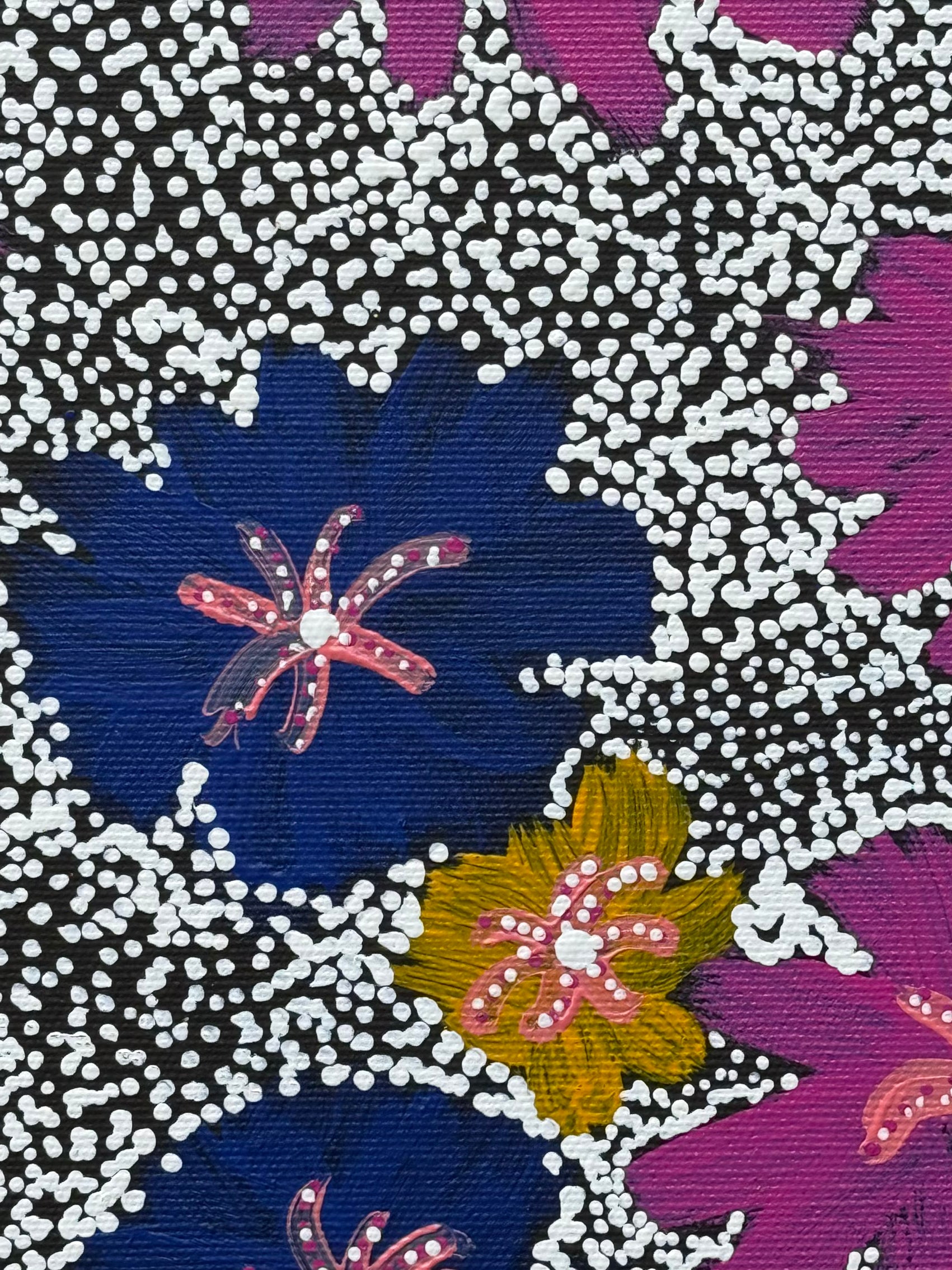 Norissa Nampijinpa Spencer - Wardapi Jukurrpa (Goanna Dreaming) Yarripilangu - Stretched