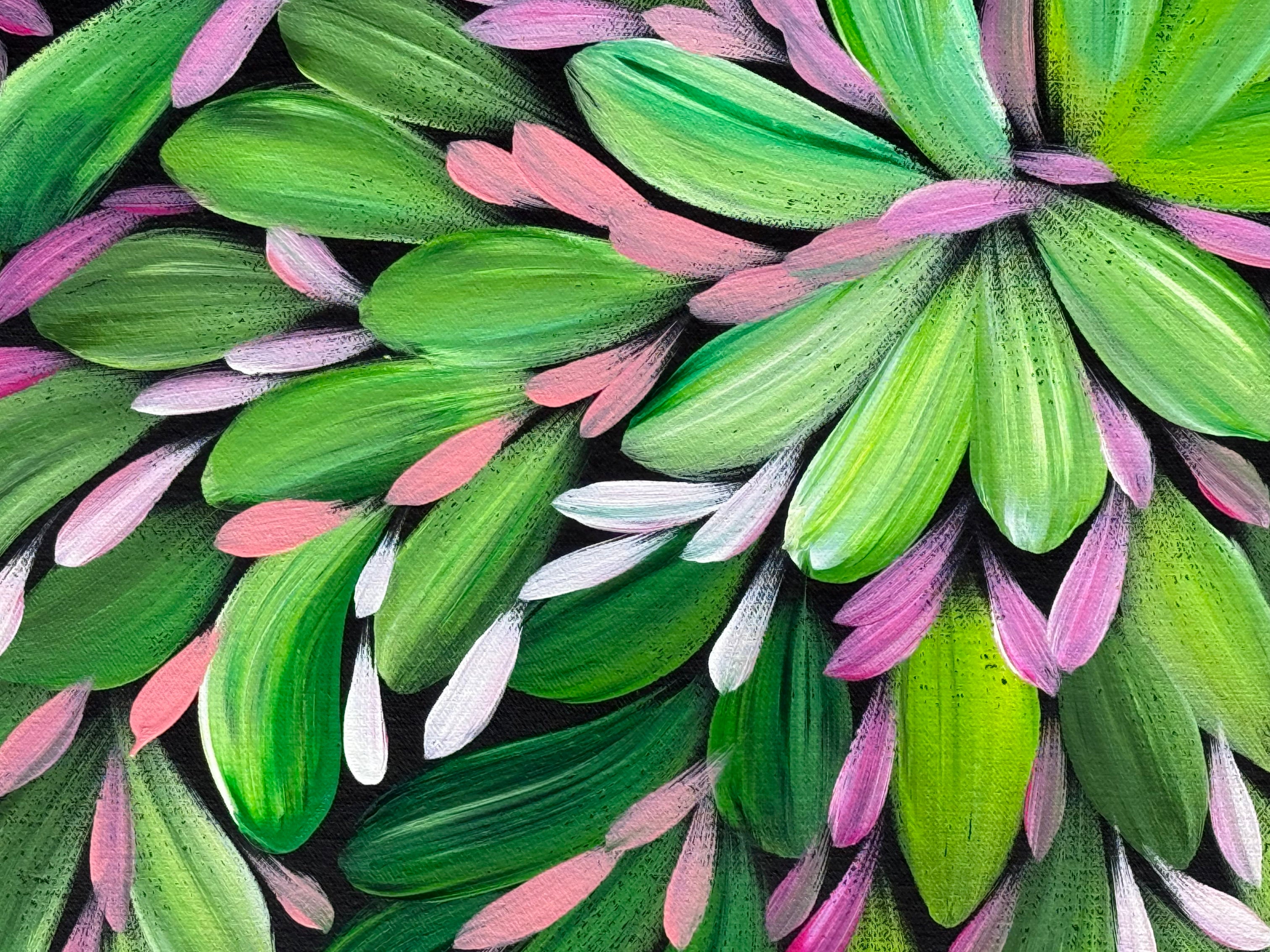 Louise Numina Napananka - Bush Medicine Leaves, Healing Leaves - 129x59cm .23-4