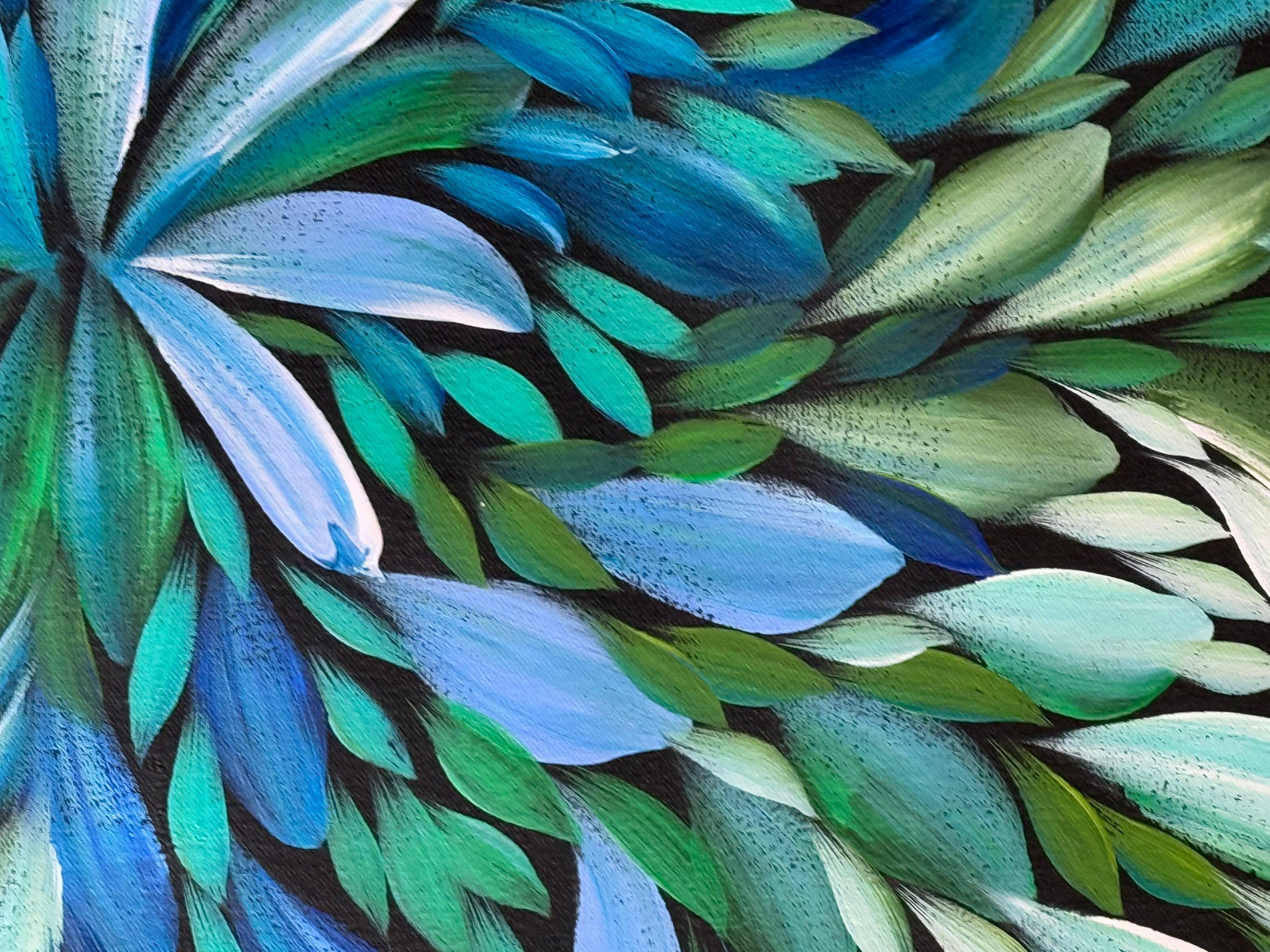 Louise Numina Napananka - Bush Medicine Leaves, Healing Leaves - 133x59cm .24-22