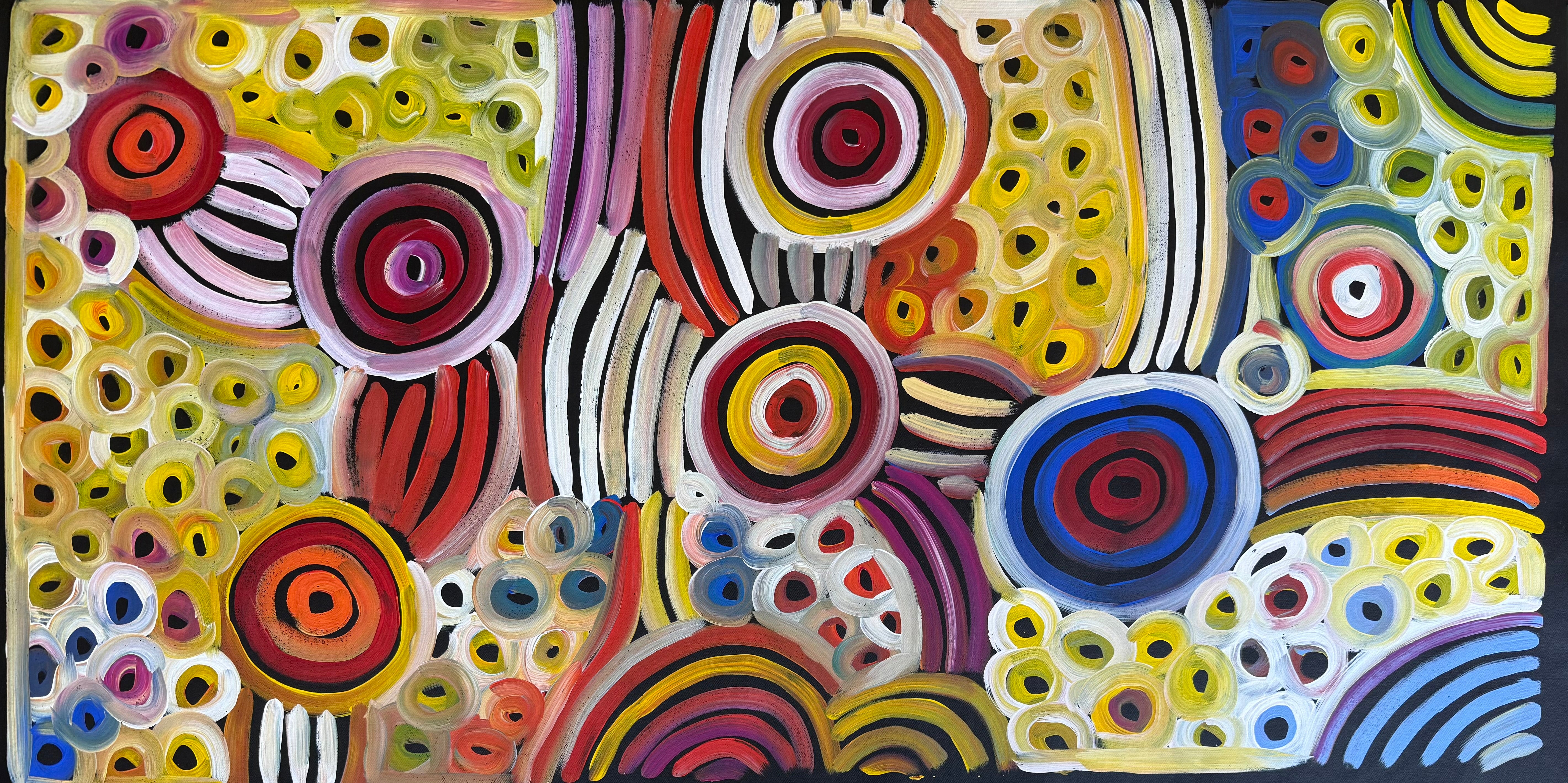 Louise Numina Napananka - Women's Ceremonial Body Paint, Awelye and Melons .86-14A