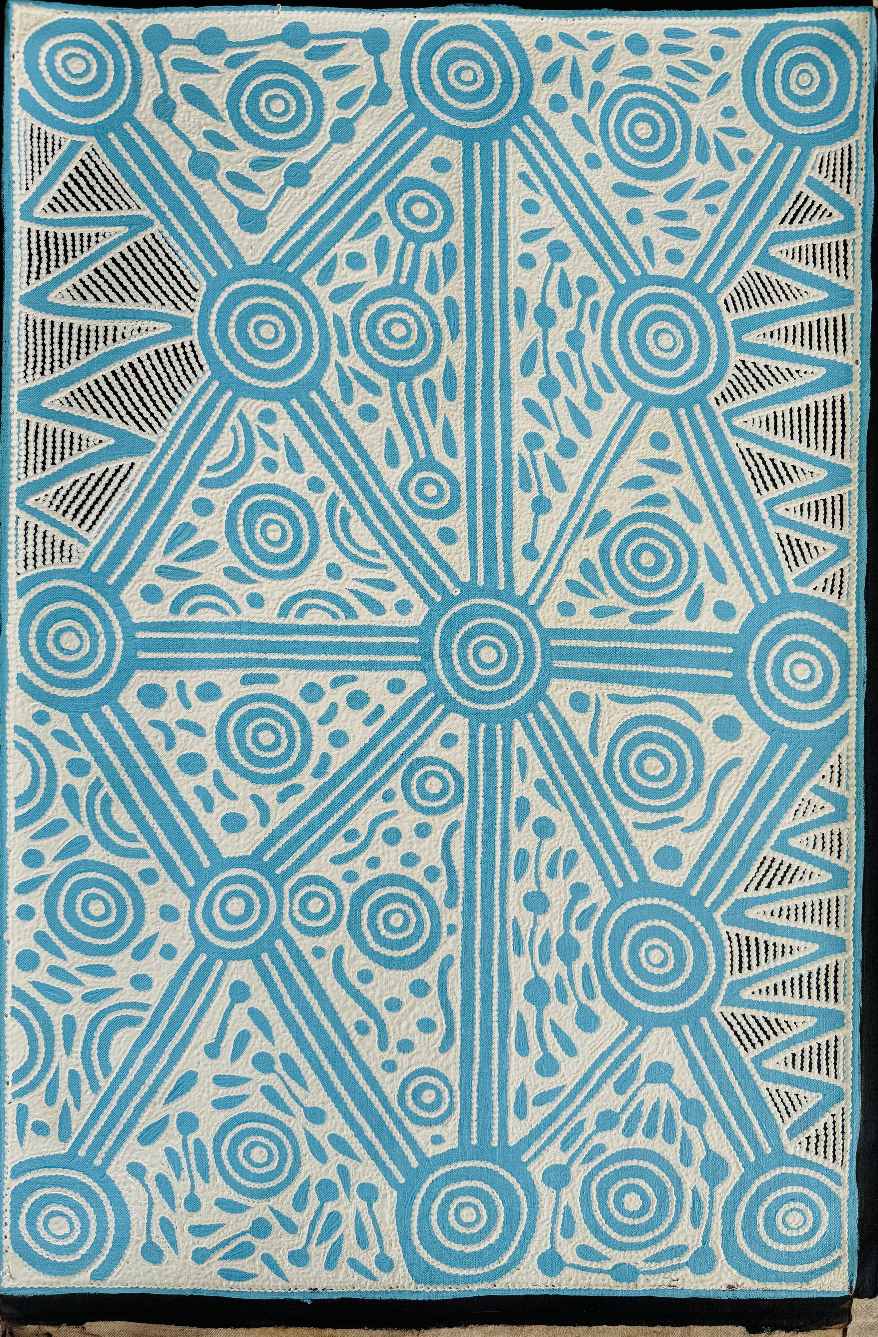 Ursula Napangardi Hudson - Pikilyi Jukurrpa (Vaughan Springs Dreaming) - 91x61cm