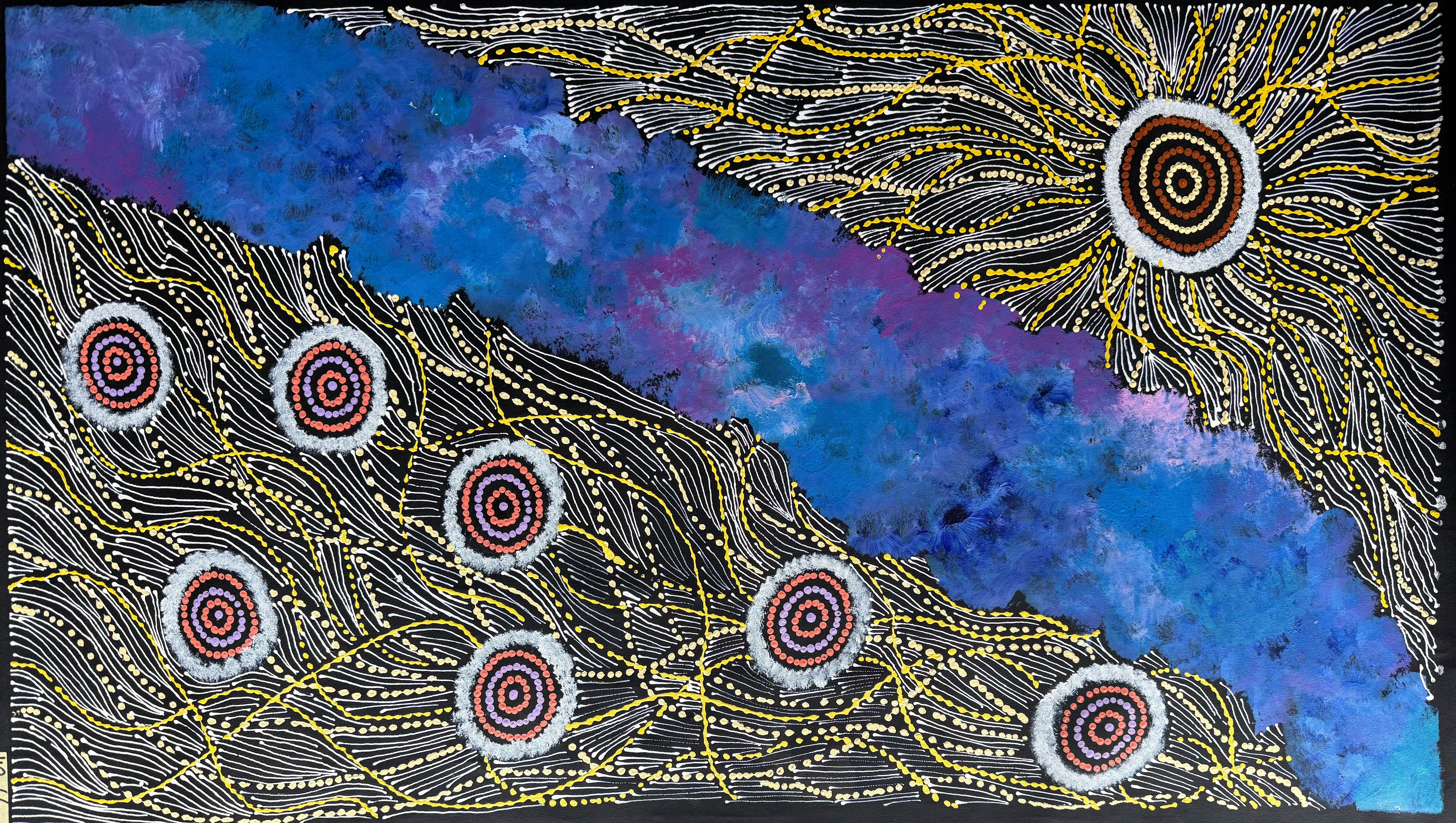 Maria Nampijinpa Brown - Seven Sisters Dreaming .63-6